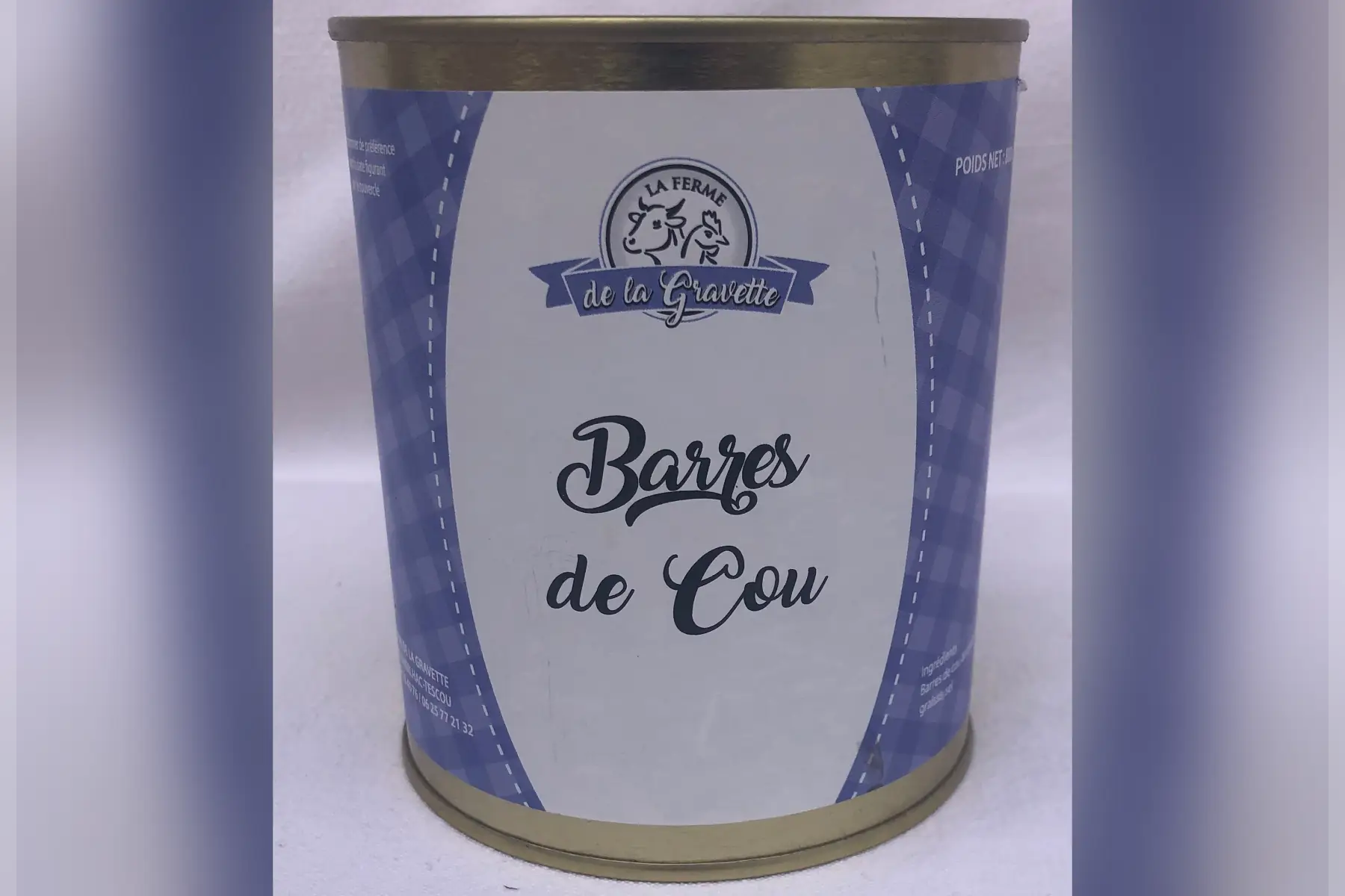 barre de cou de canard confits