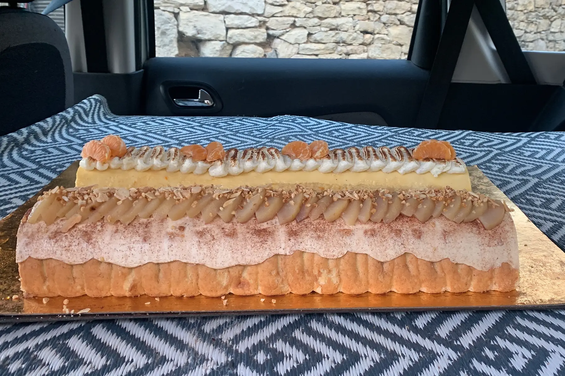 Bûche de Noël rayon de soleil pour le 23 dec