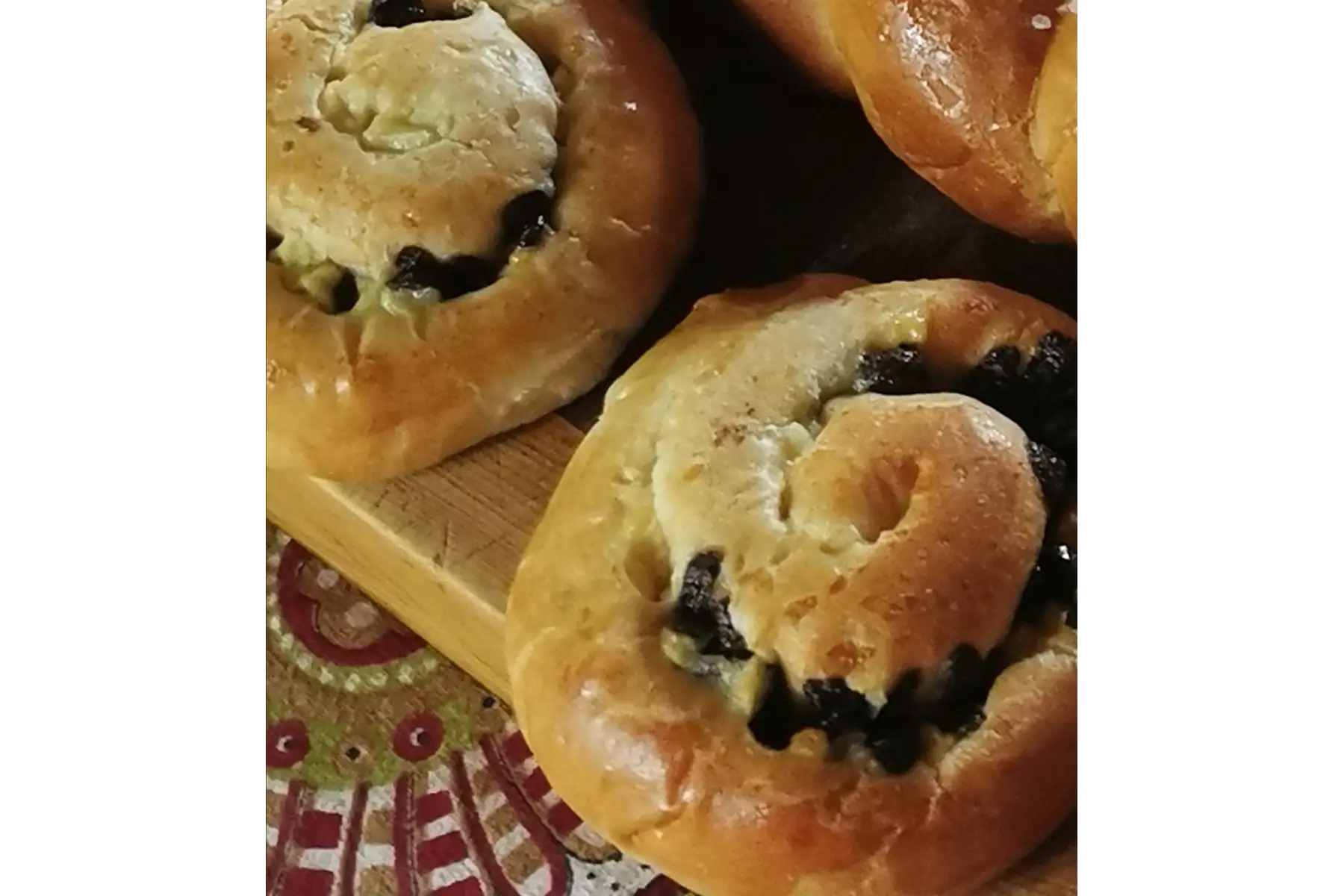 escargot brioché crème pâtissière pépites