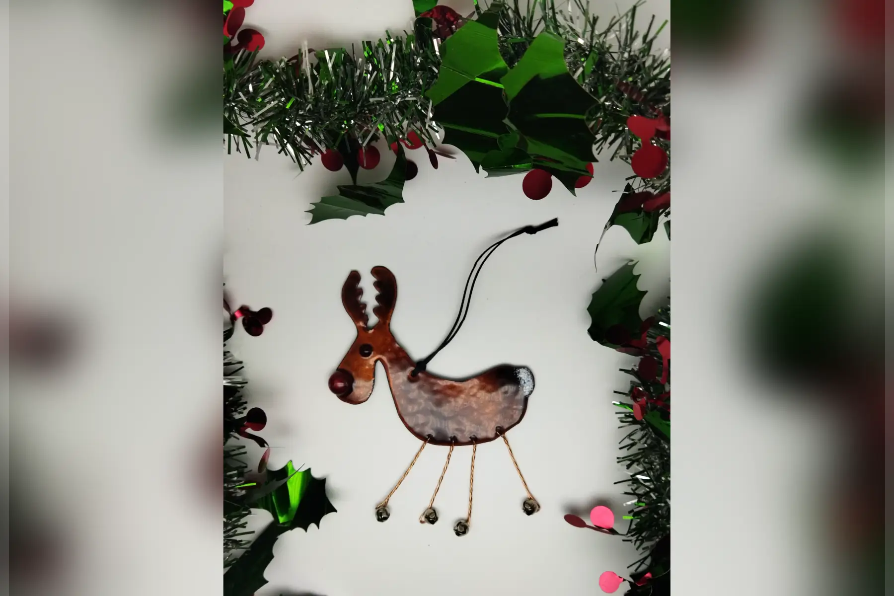 décoration de noël - rodolphe, le petit renne