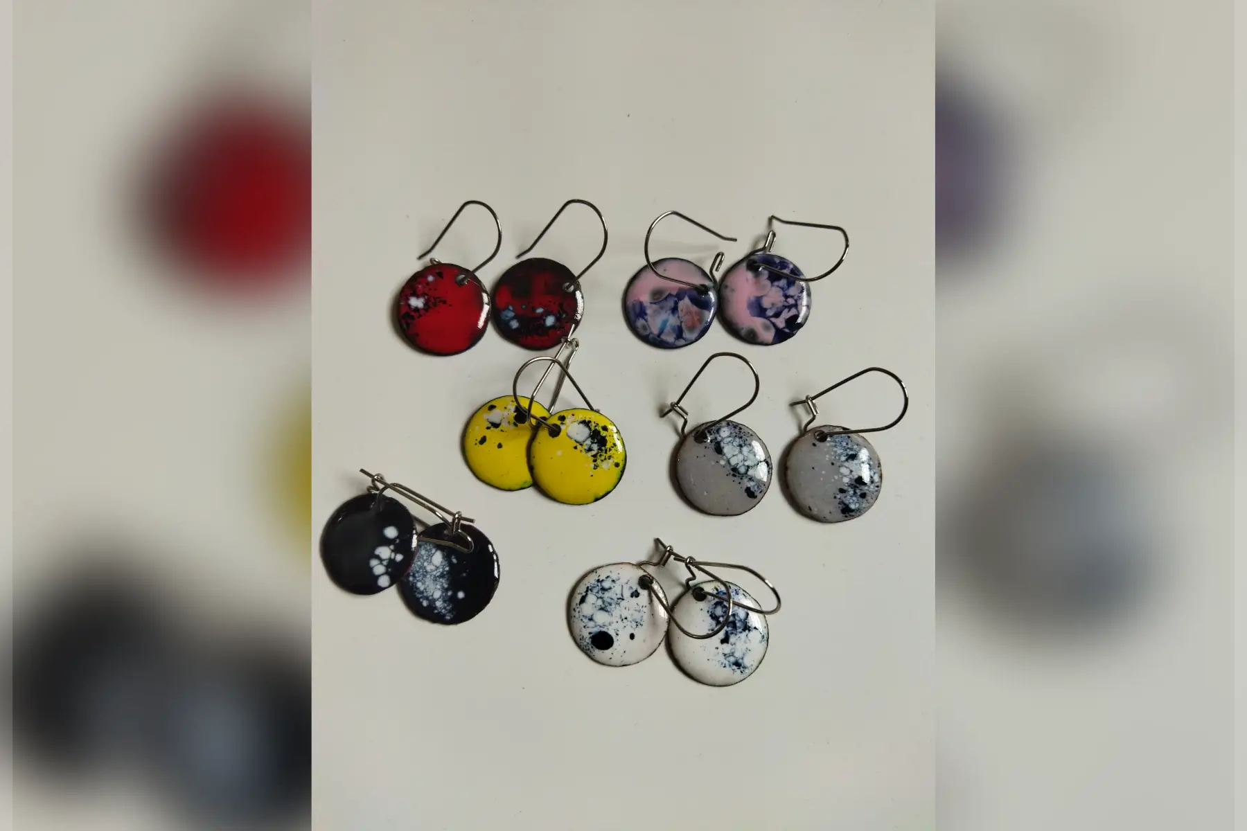 boucles d'oreilles "confetti"