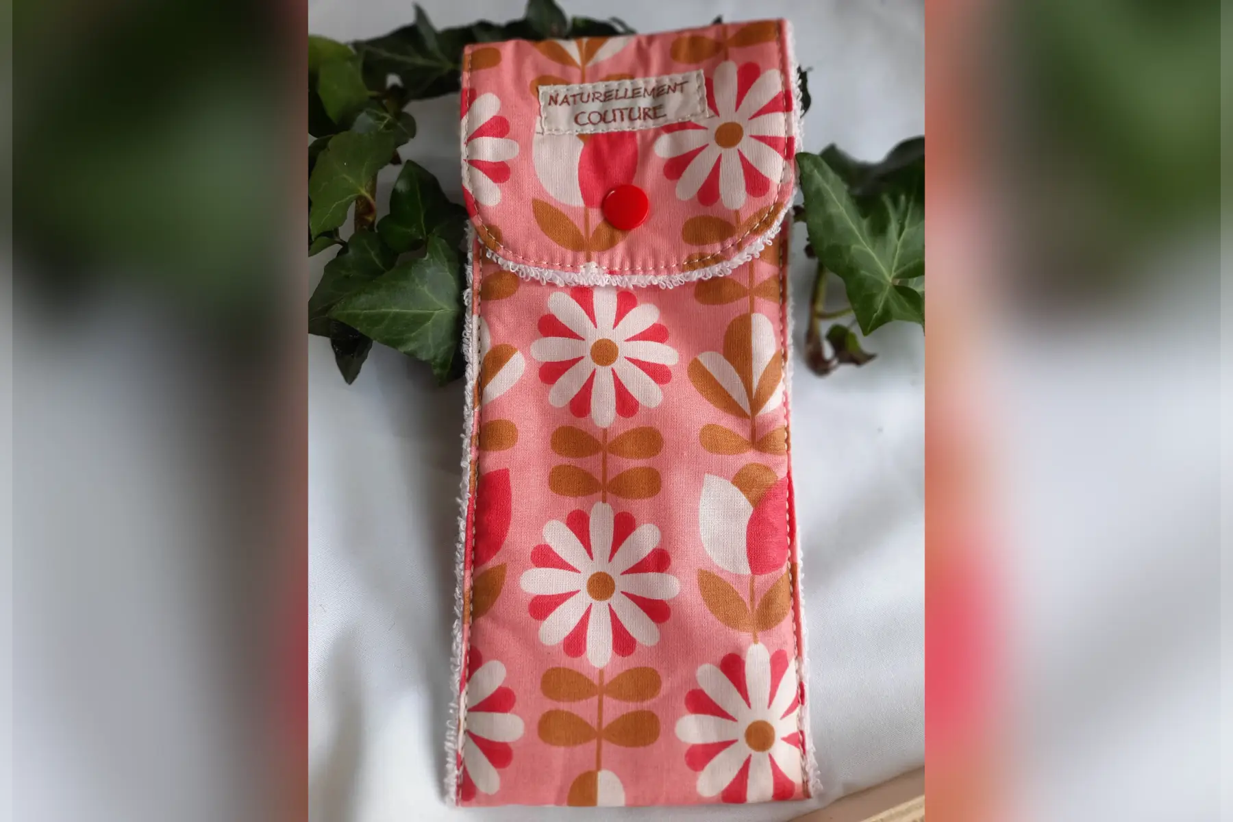 pochette brosse à dent "rose"