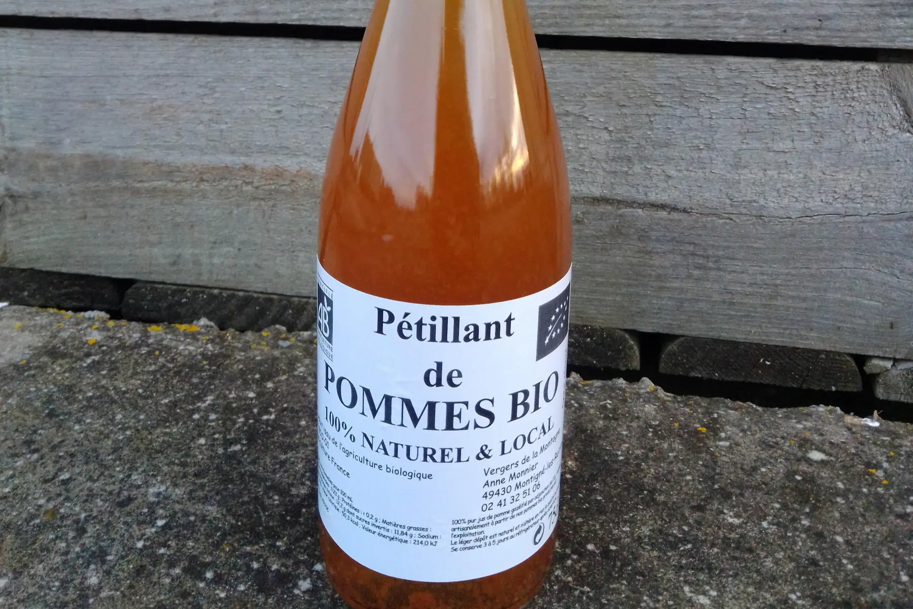 pétillant de pommes 2.95€/75cl