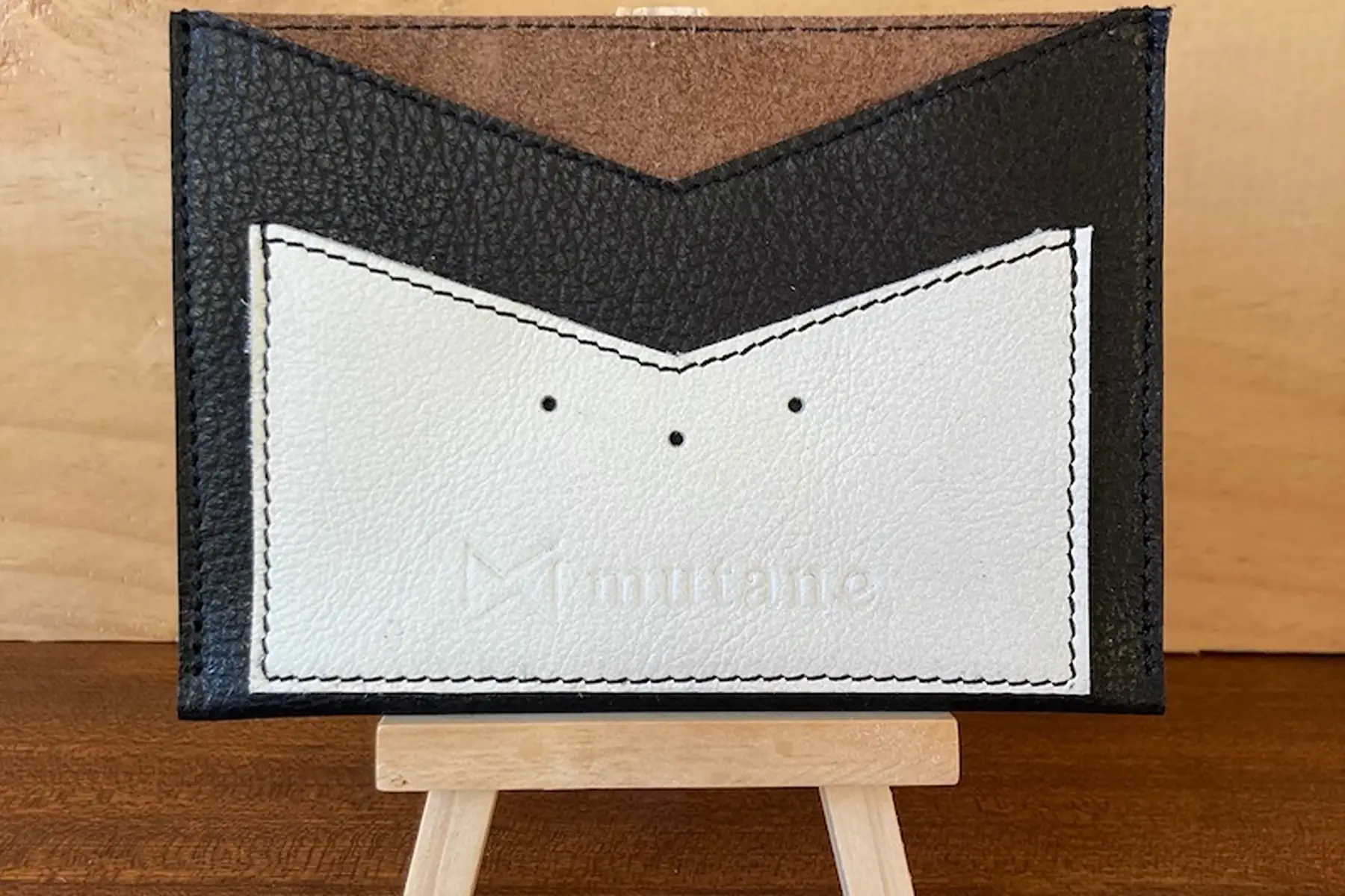 porte-papiers noir & blanc