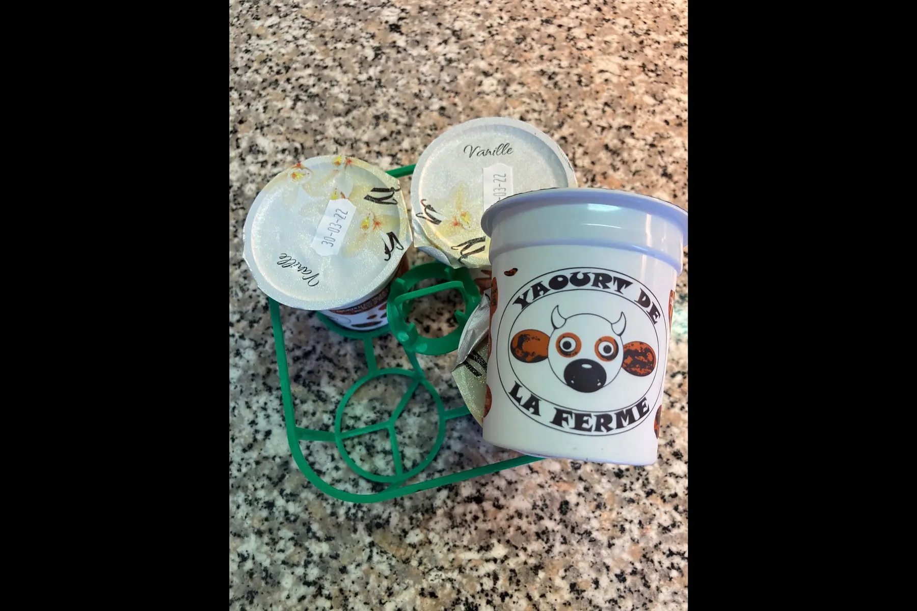 pack de 4 yaourts vanille