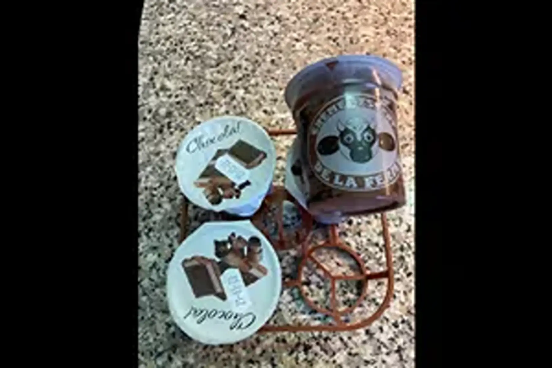 au profit du secours populaire : pack de 4 crèmes dessert chocolat