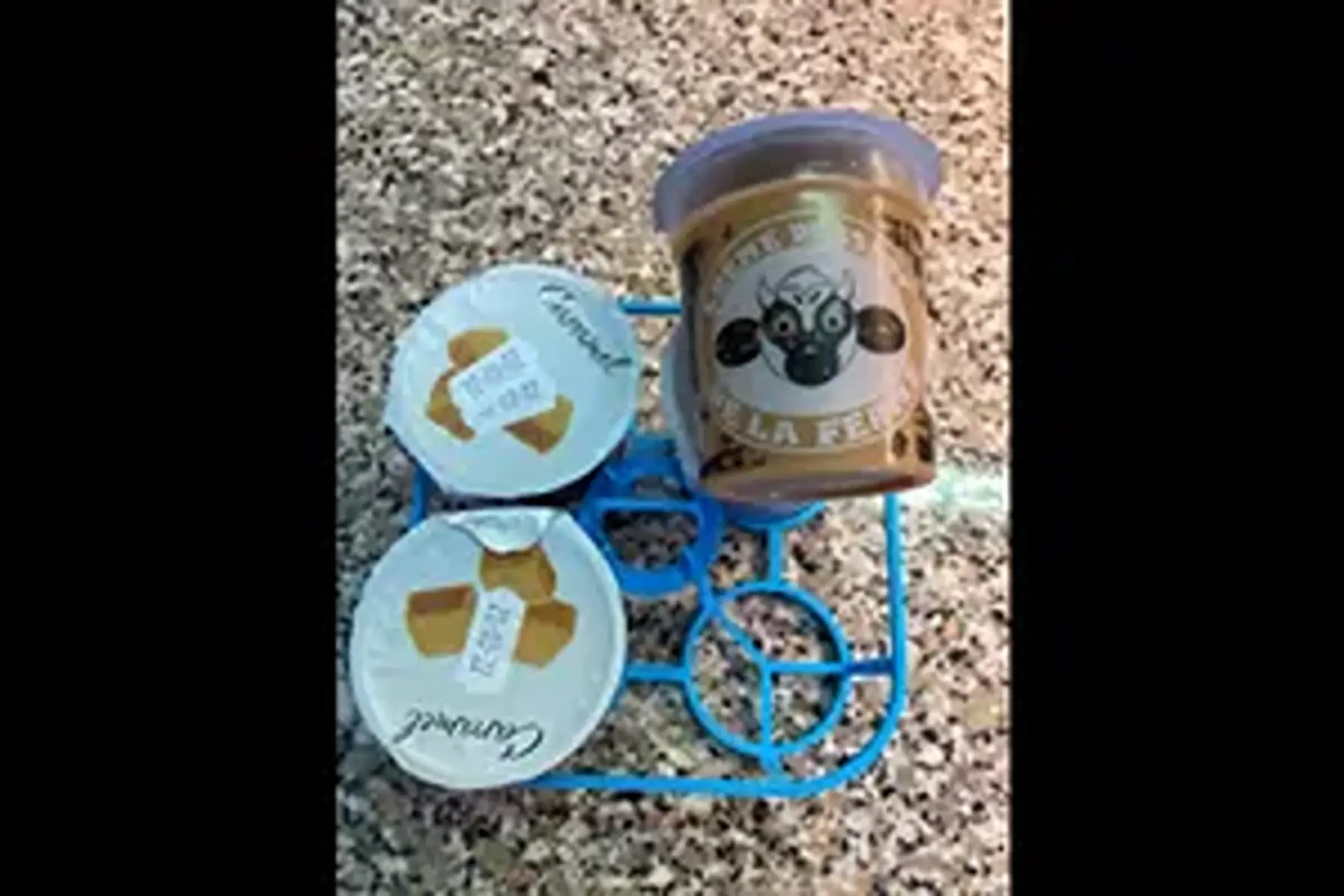 au profit du secours populaire : pack de 4 crèmes dessert caramel