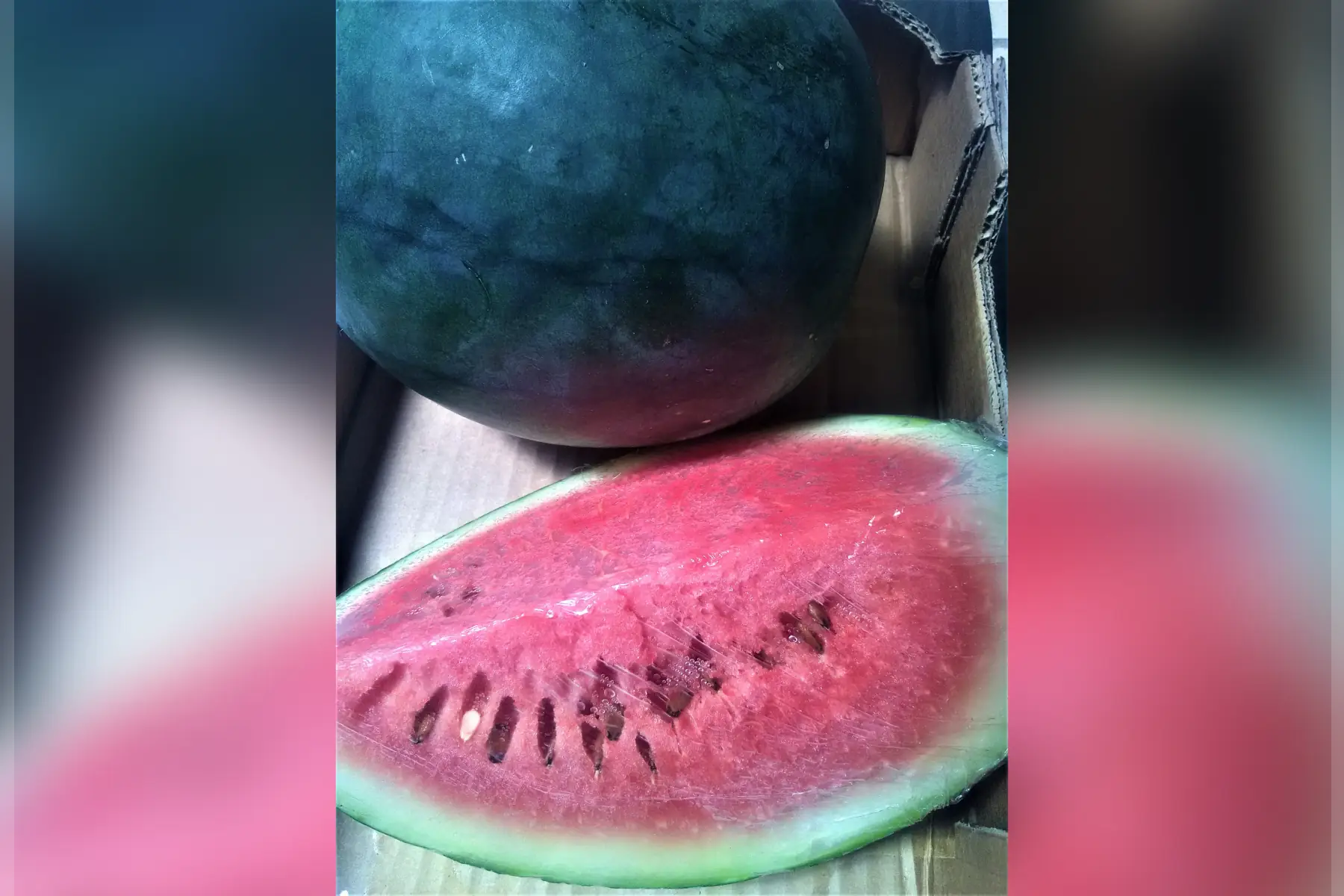 pastèque (quart ou demie)