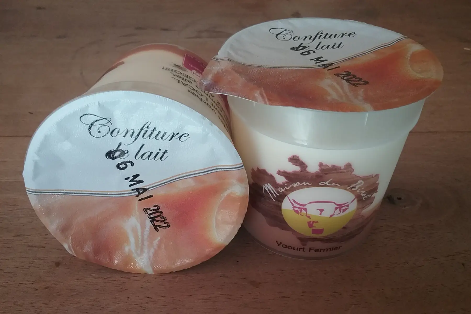 yaourt brassé à la confiture de lait