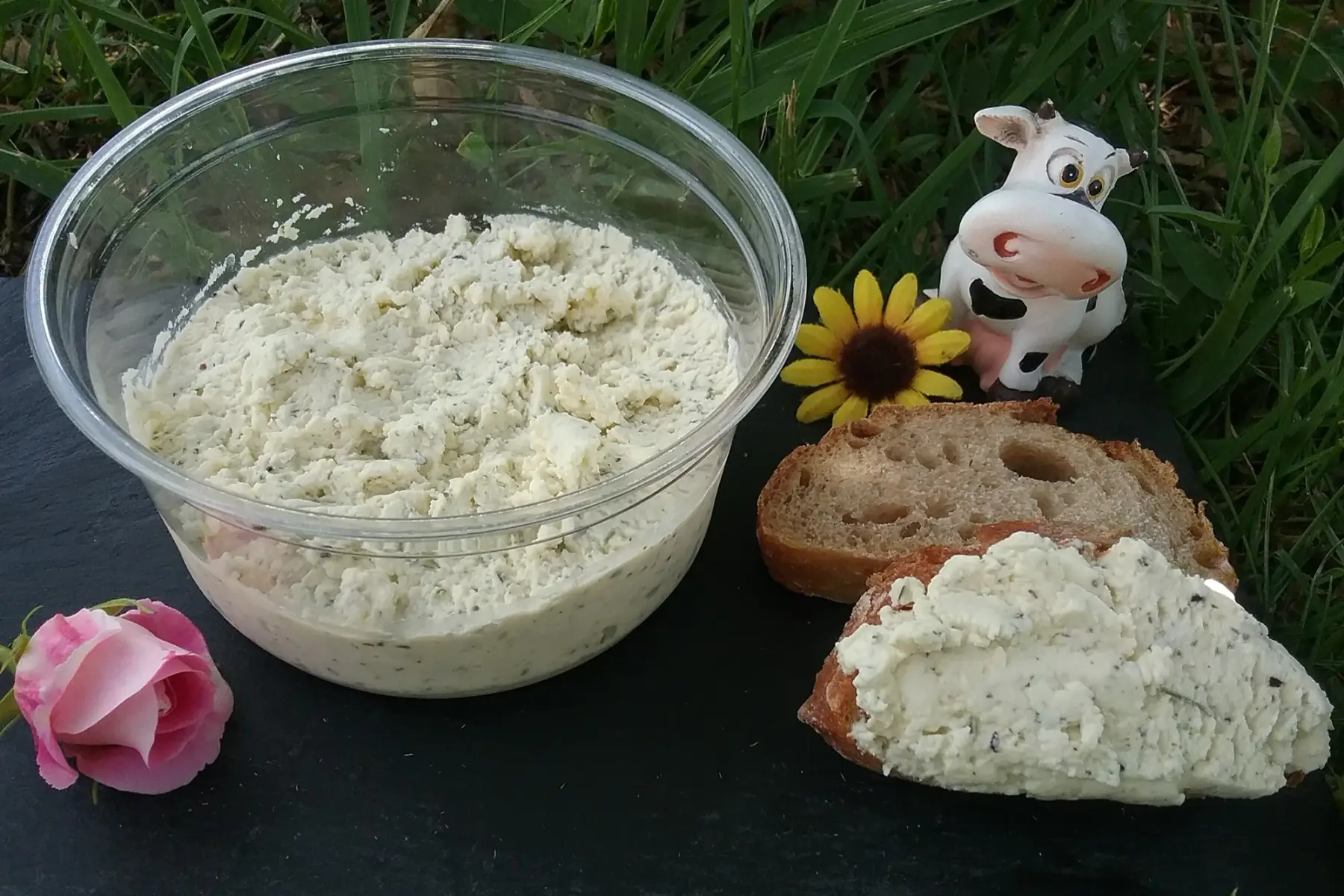 fromage frais ail et fines herbes