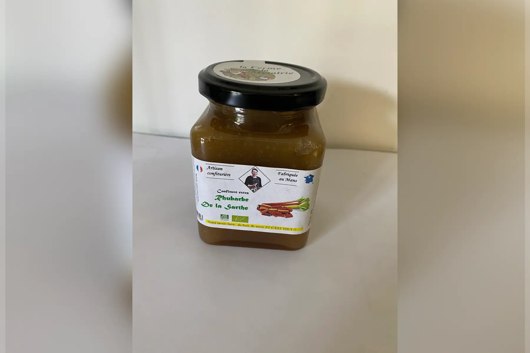 confiture extra rhubarbe sarthe 330g