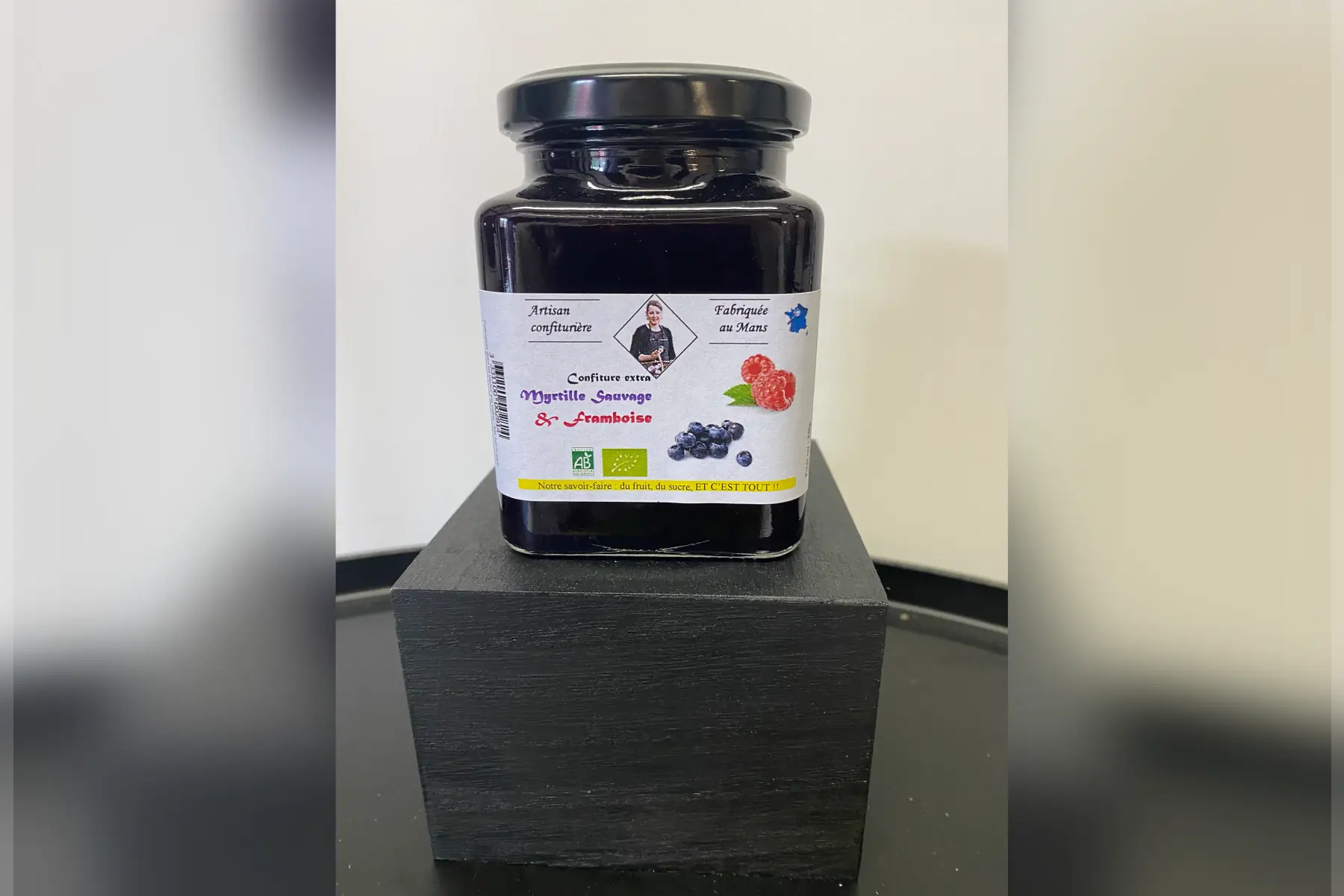 confiture extra myrtille & framboise 330g