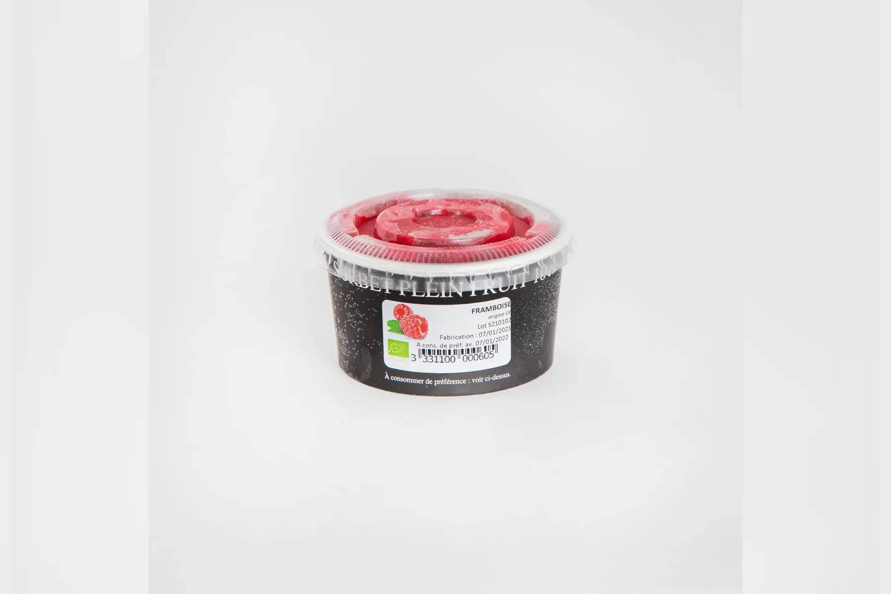 sorbet plein fruit framboise 10 cl