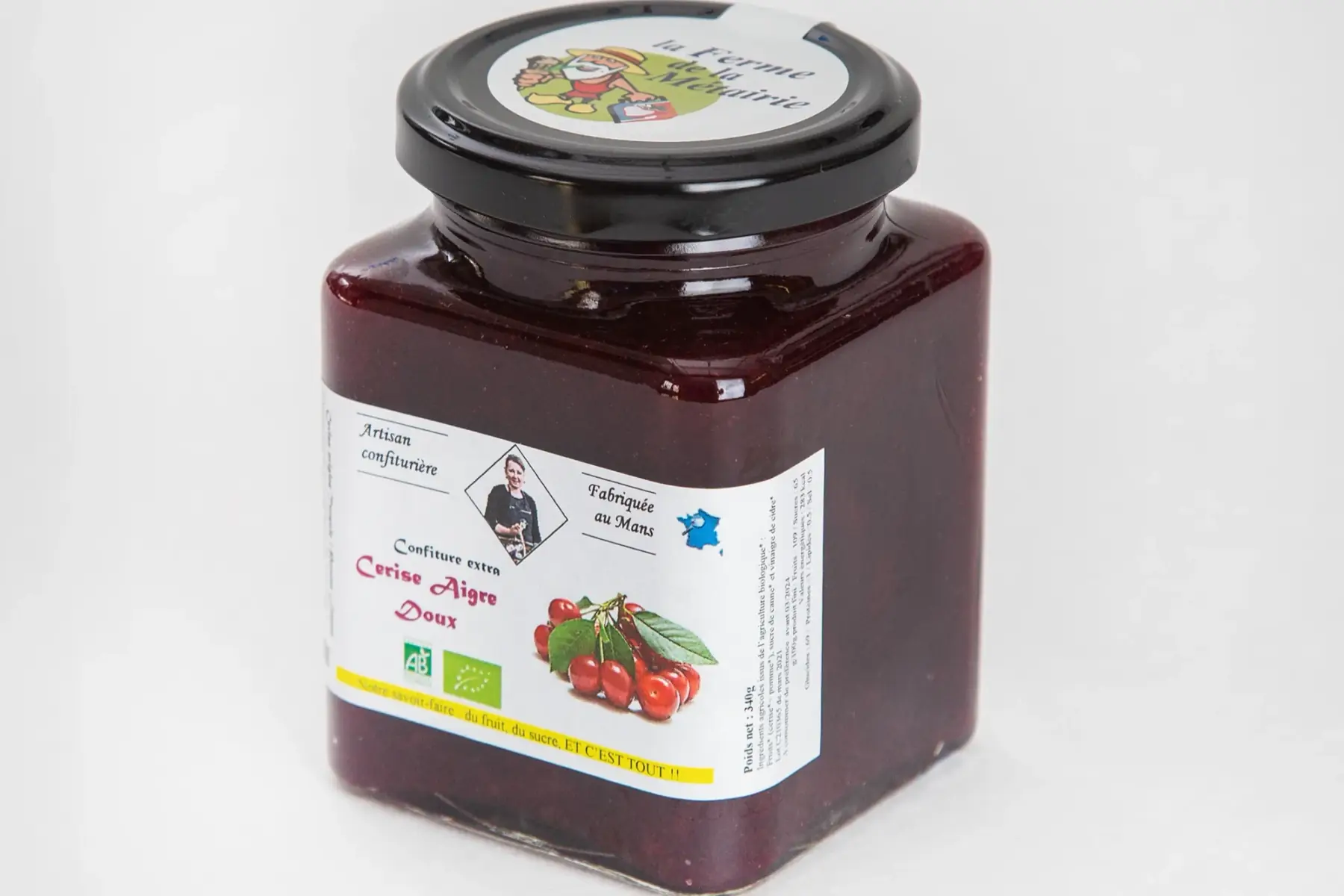 confiture extra cerise 330g