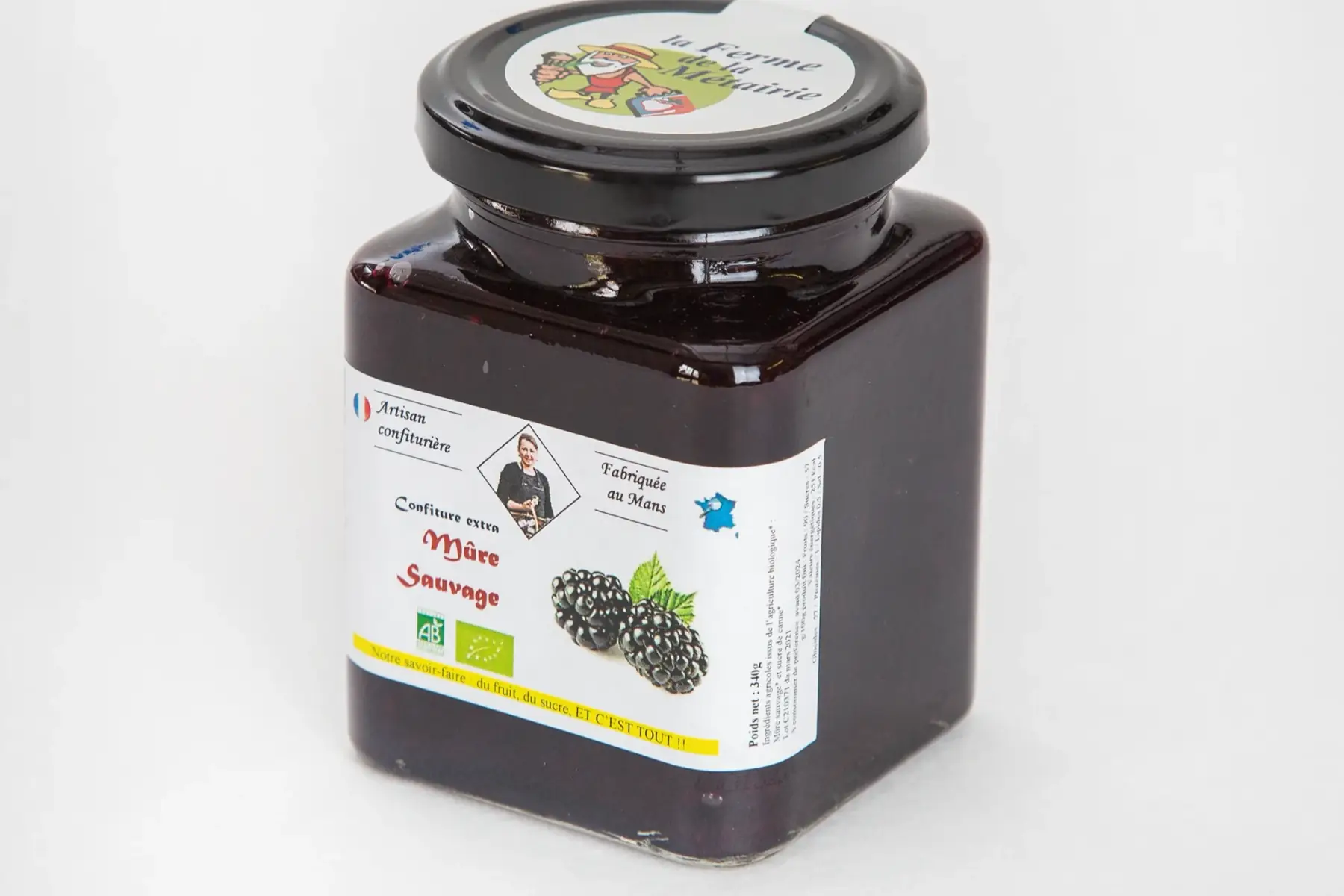 confiture extra mure sauvage 330g