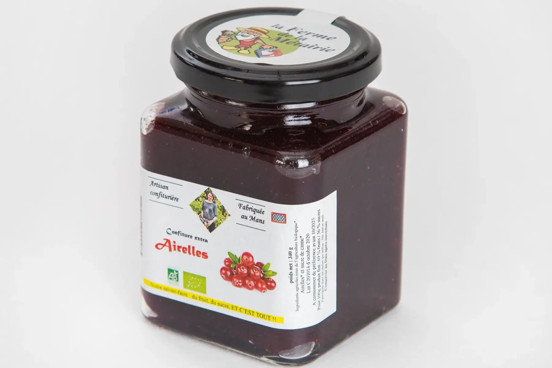 confiture extra airelles 330g