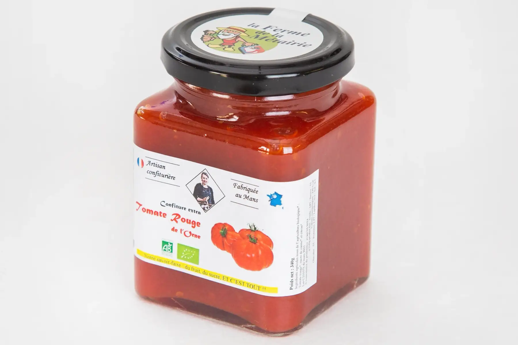 confiture extra tomate rouge 330g