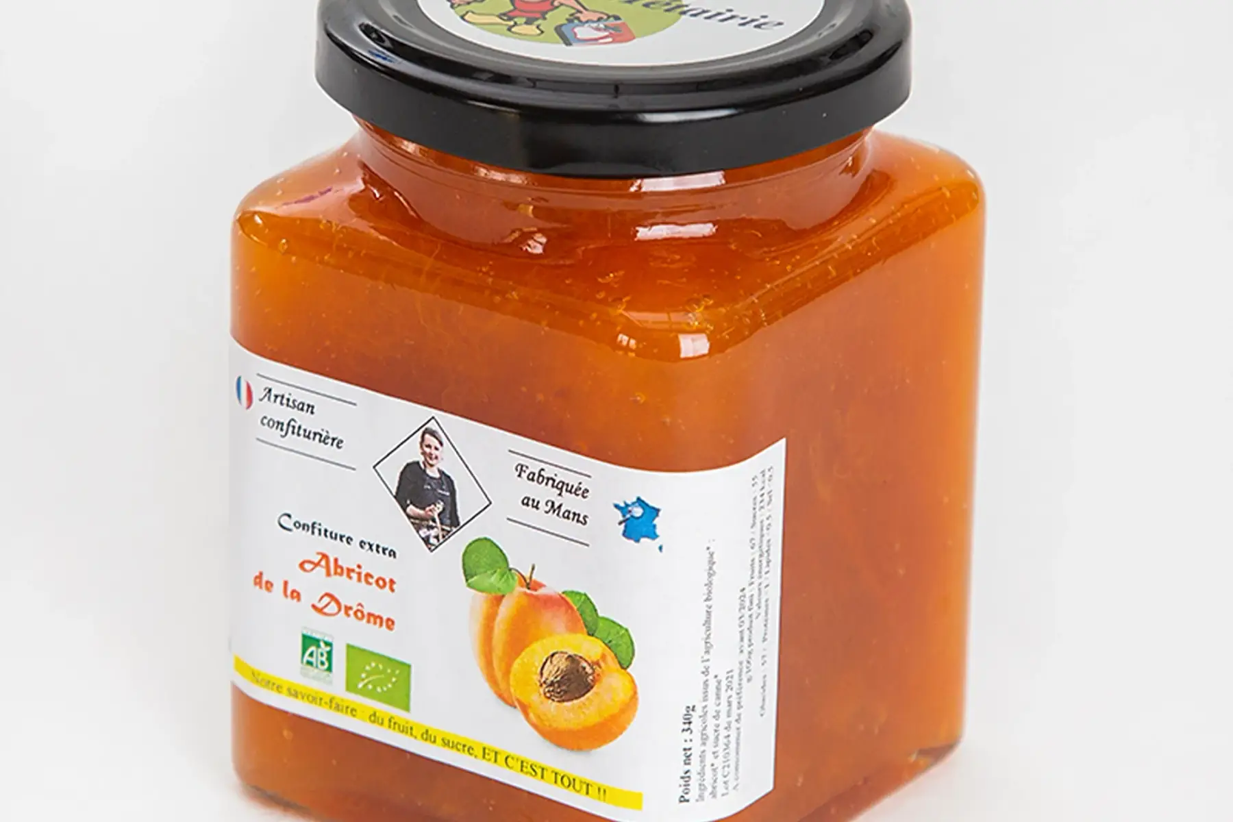 confiture extra abricot 330g