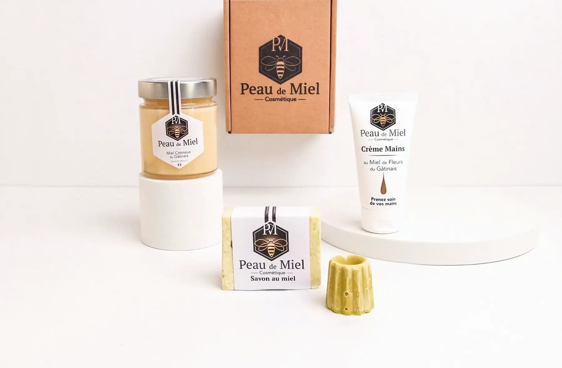 coffret crème miel crémeux