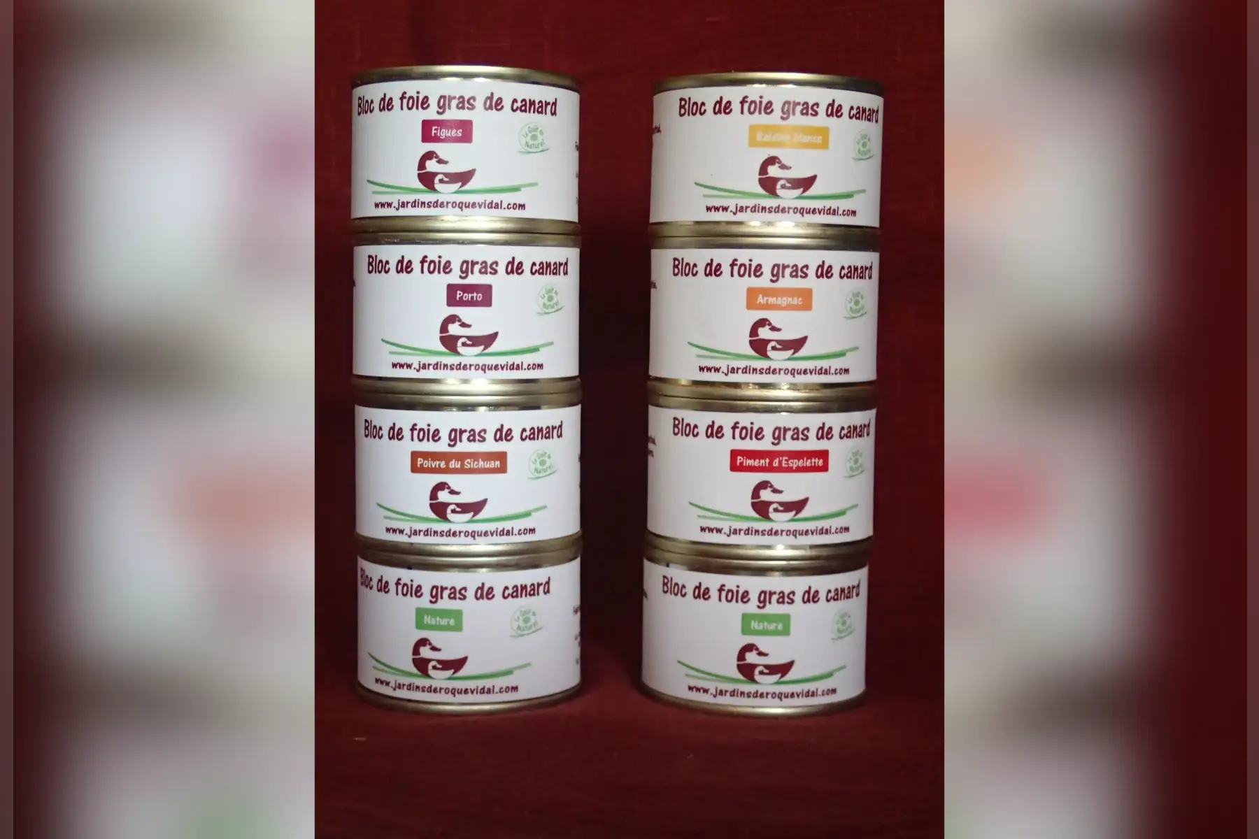 le bloc de foie gras de canard 65g- 2 parts