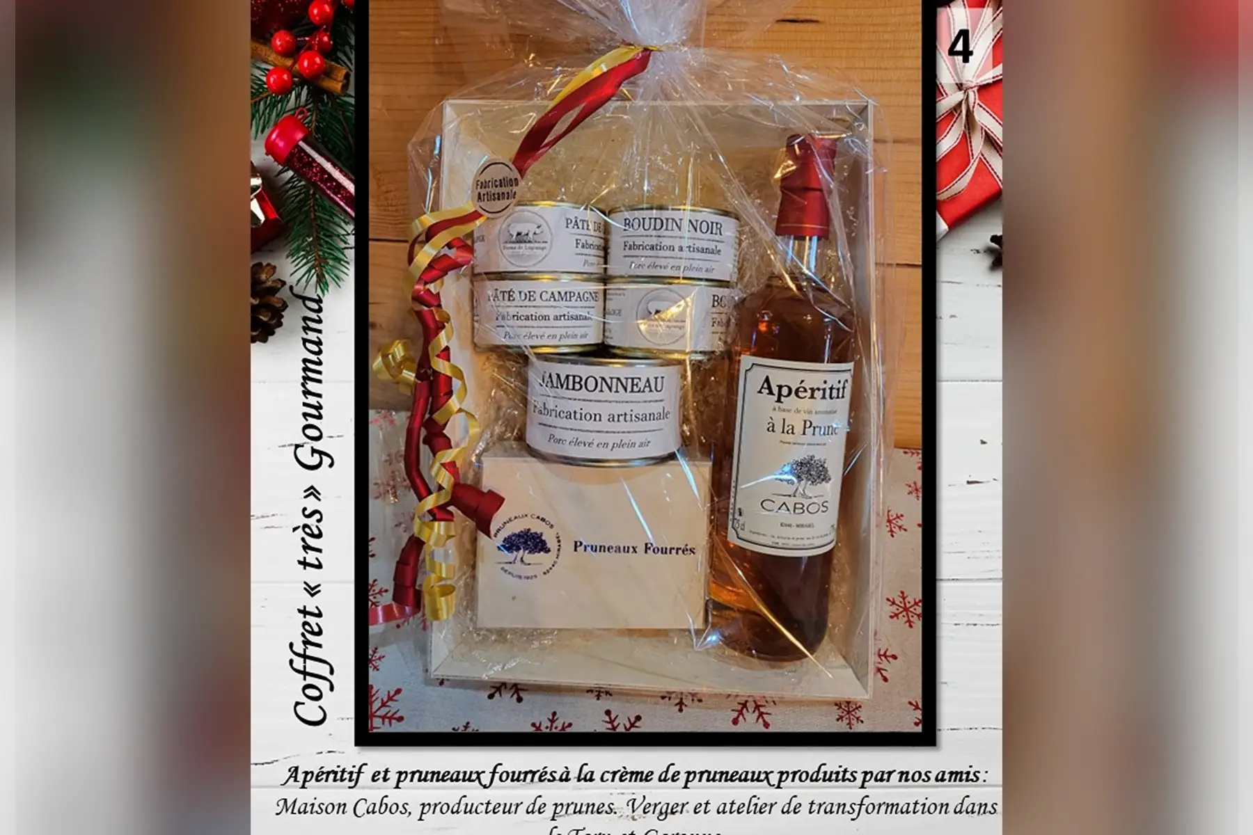coffret de noël "très" gourmand