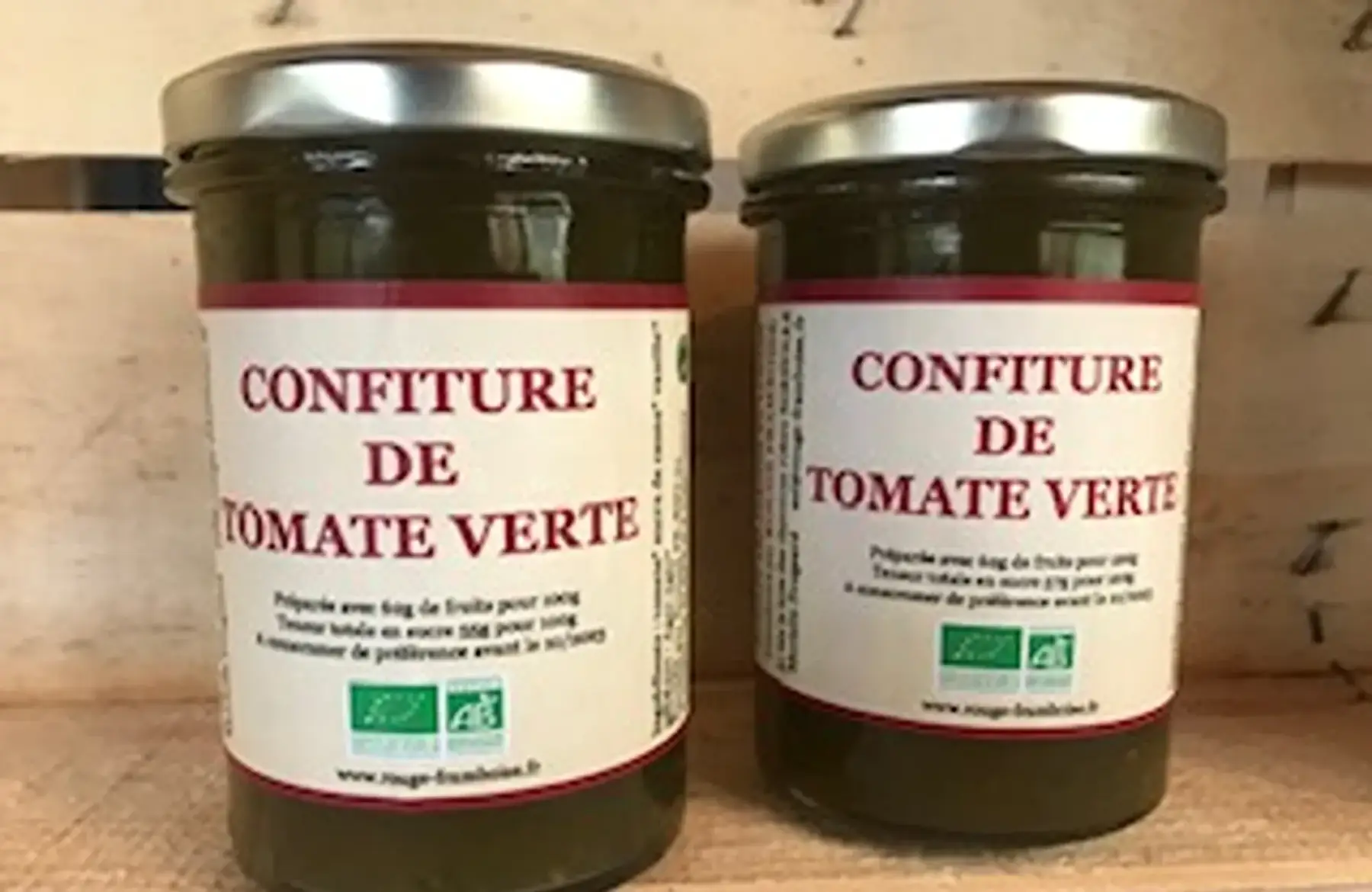 confiture de tomates vertes, 250g