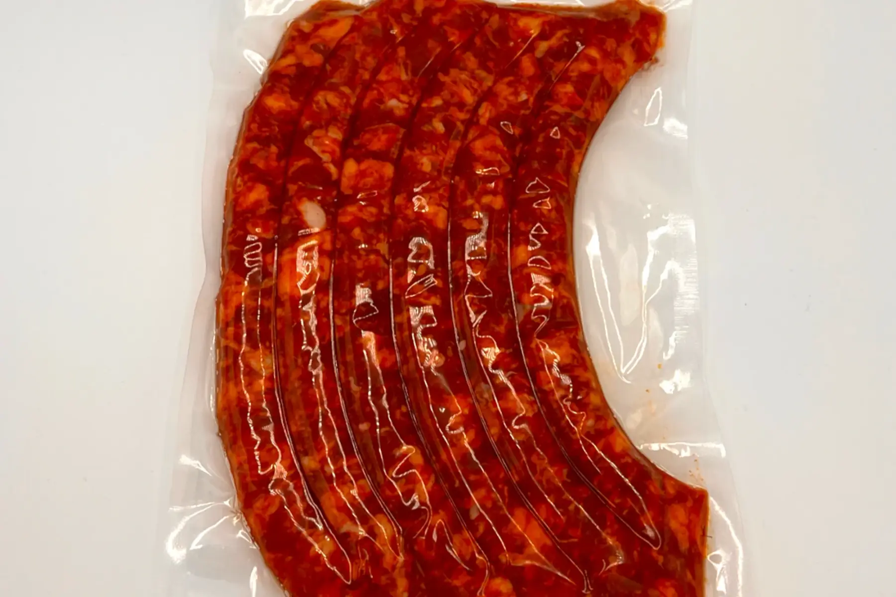 merguez de porc - 13,90€/kg - environ 500g