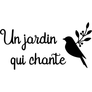 un jardin qui chante