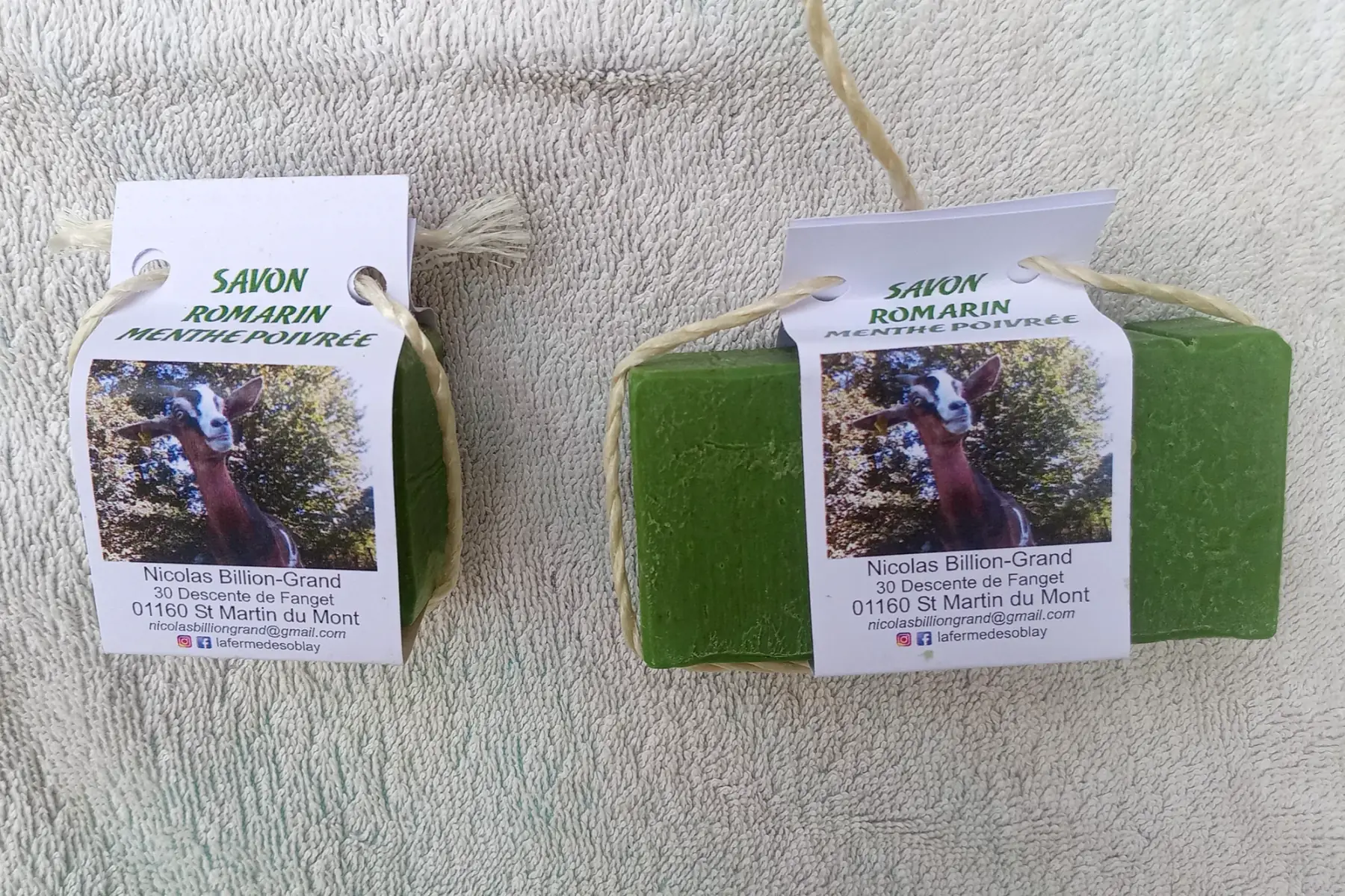 savon romarin menthe poivrée