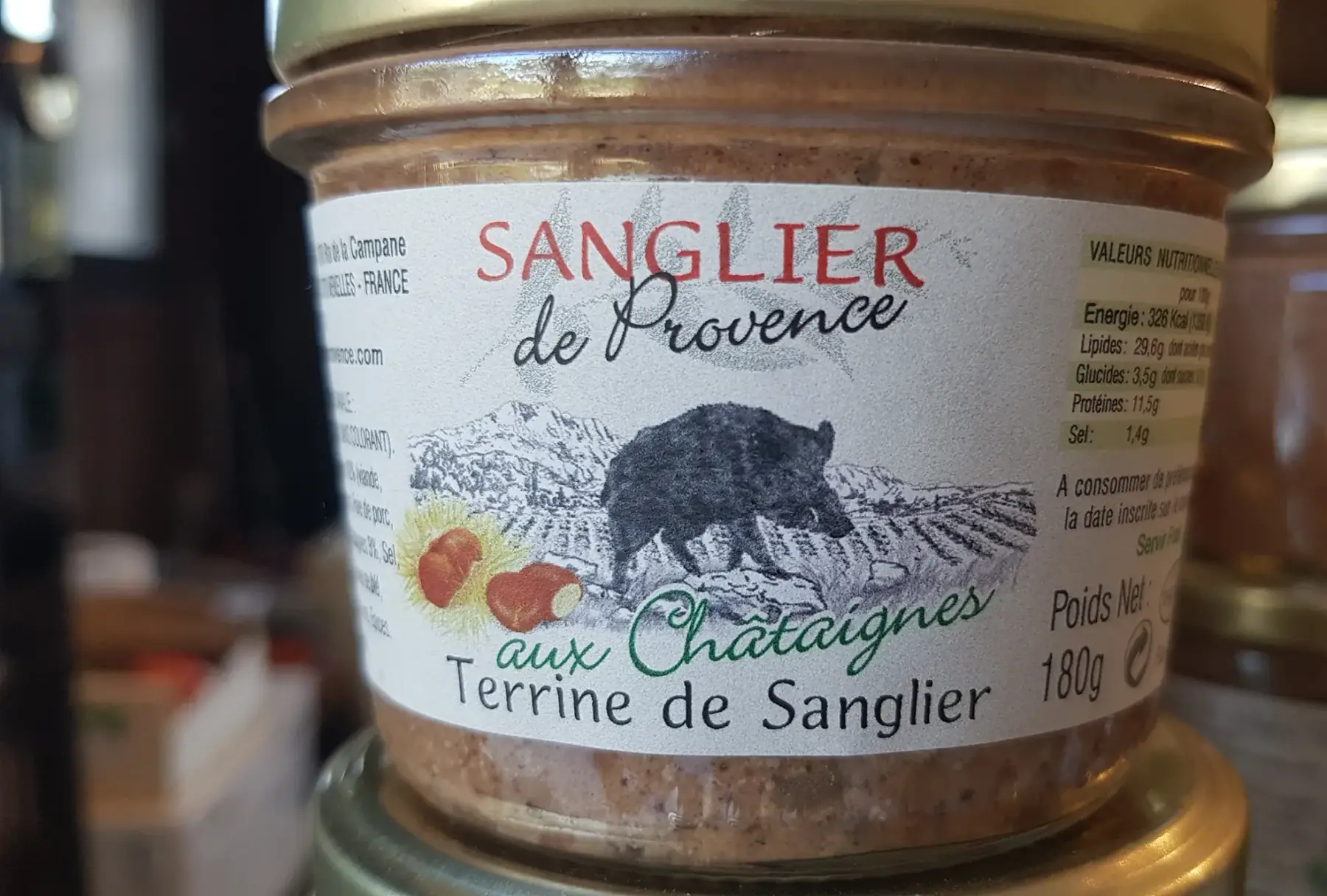 terrine de sanglier aux châtaignes