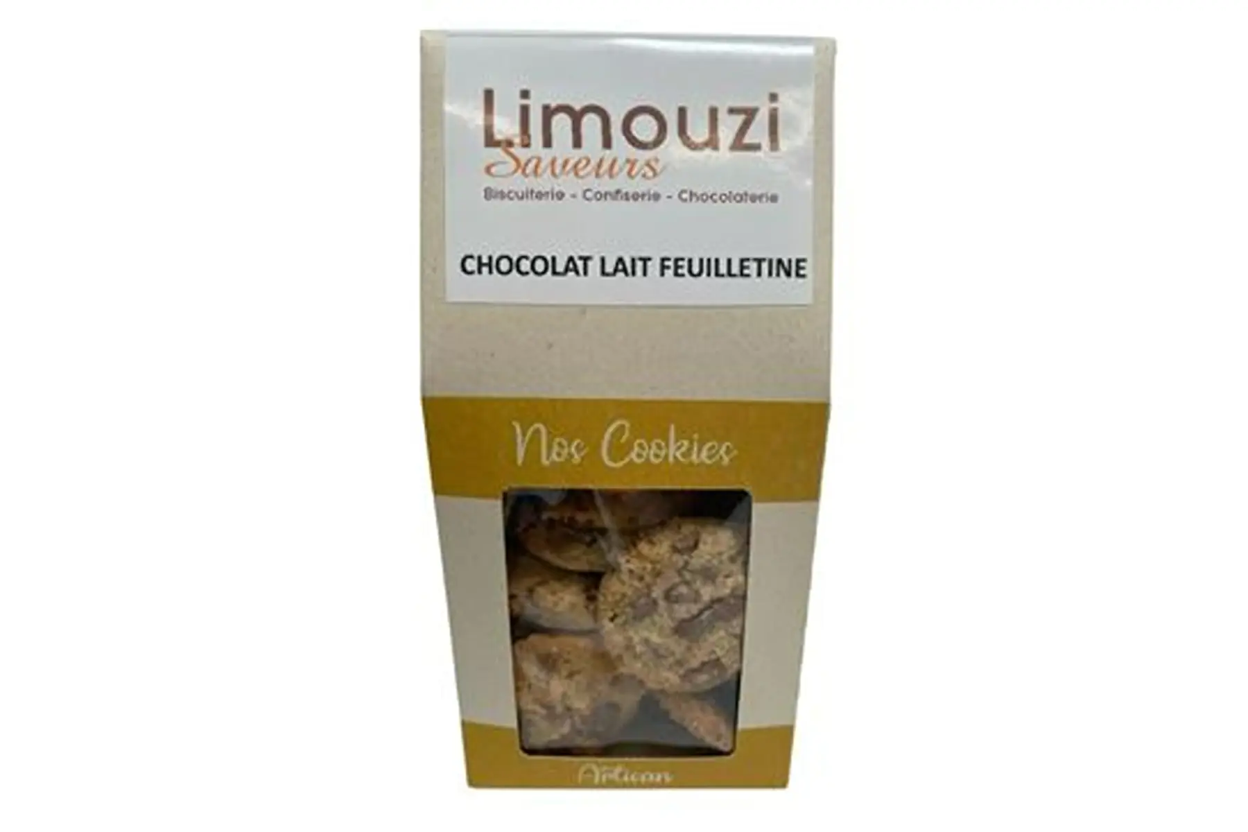cookies chocolat lait feuilletine 150g