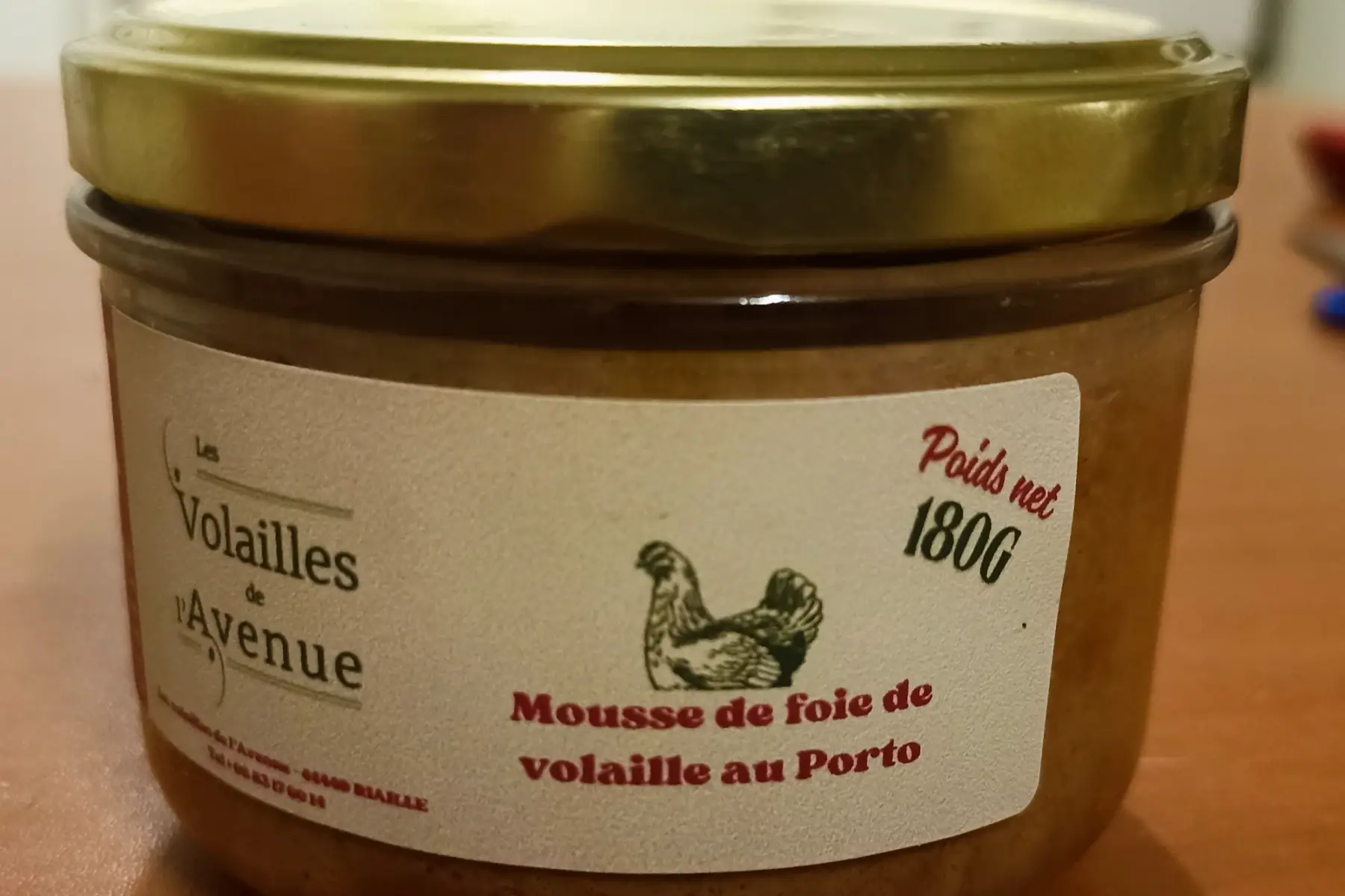 Lot de 3 mousses de foie de volaille au Porto