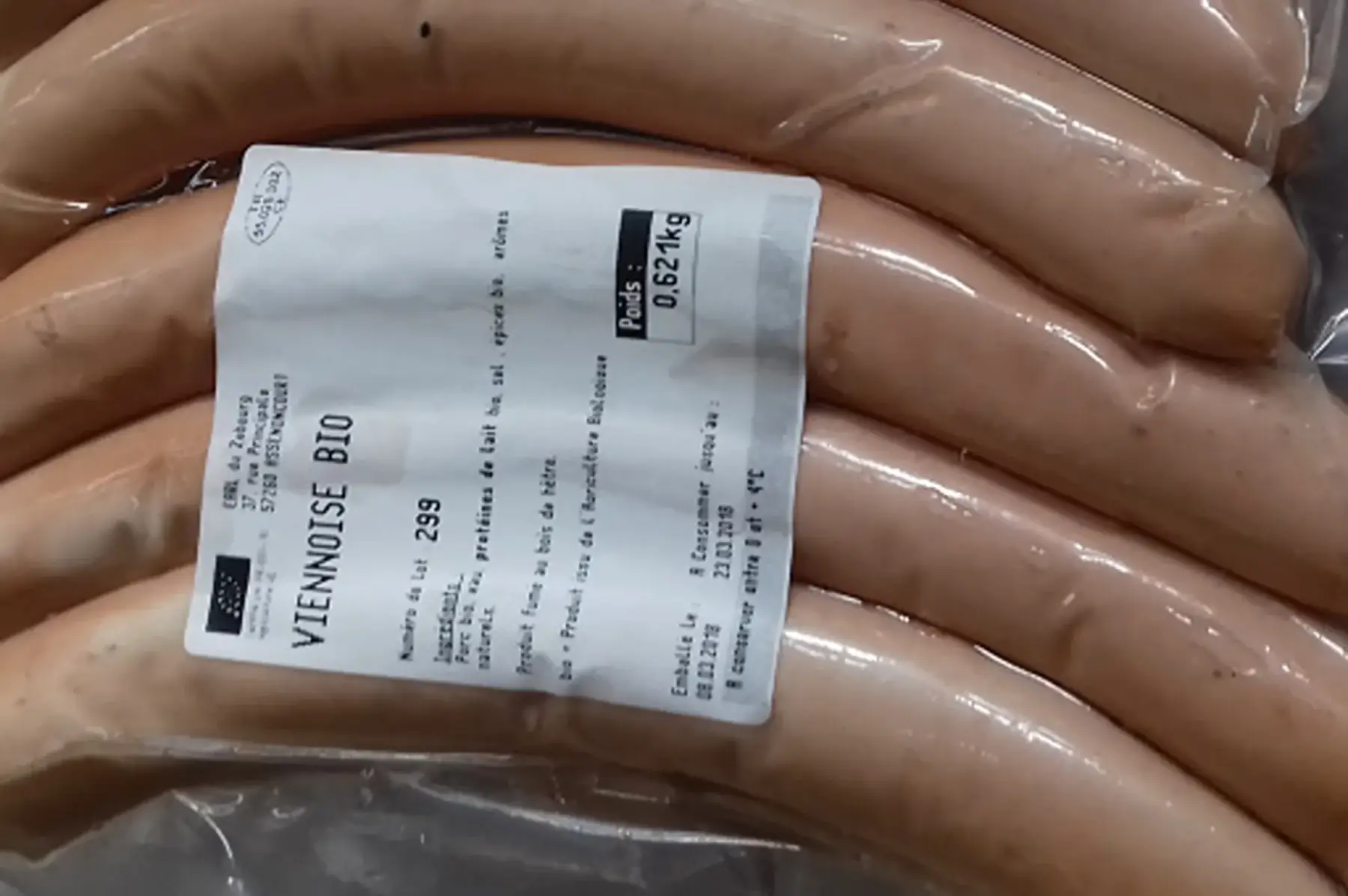 'knacks viennoises bio 300g