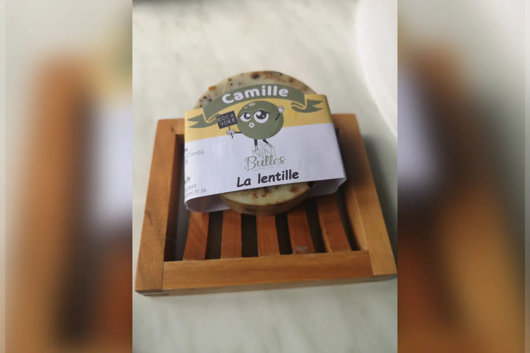 savon de lentilles exfoliant