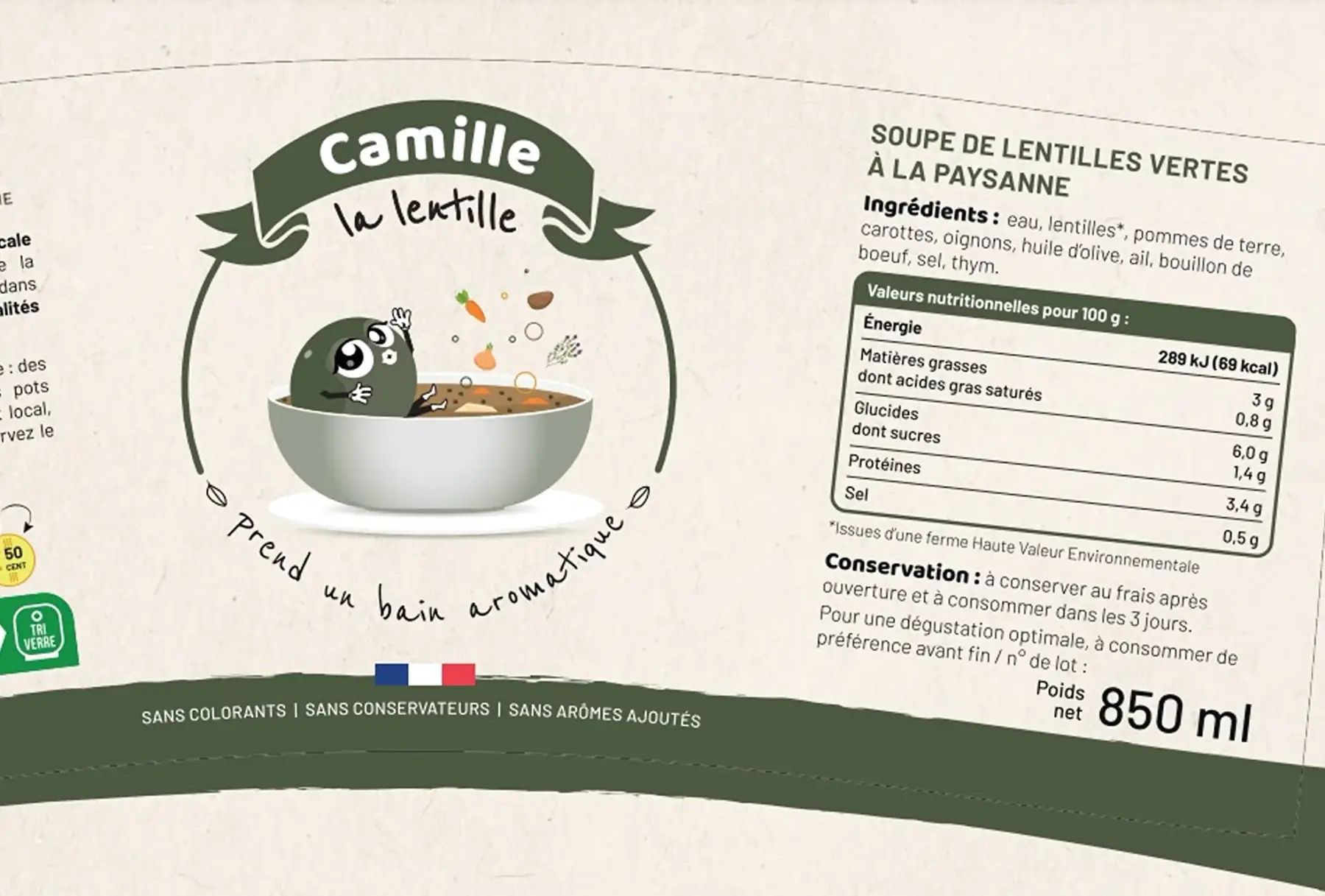 soupe lentilles vertes paysanne