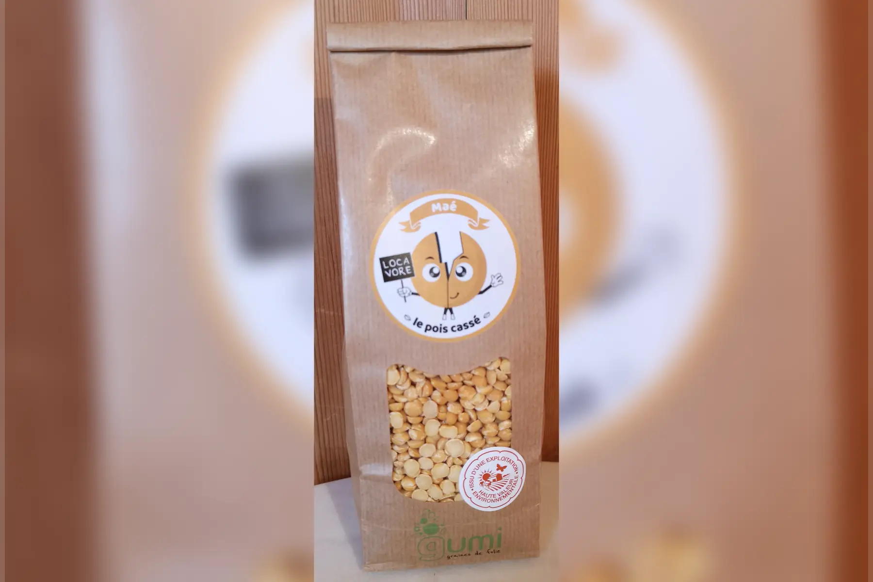 pois casse jaune kraft 500