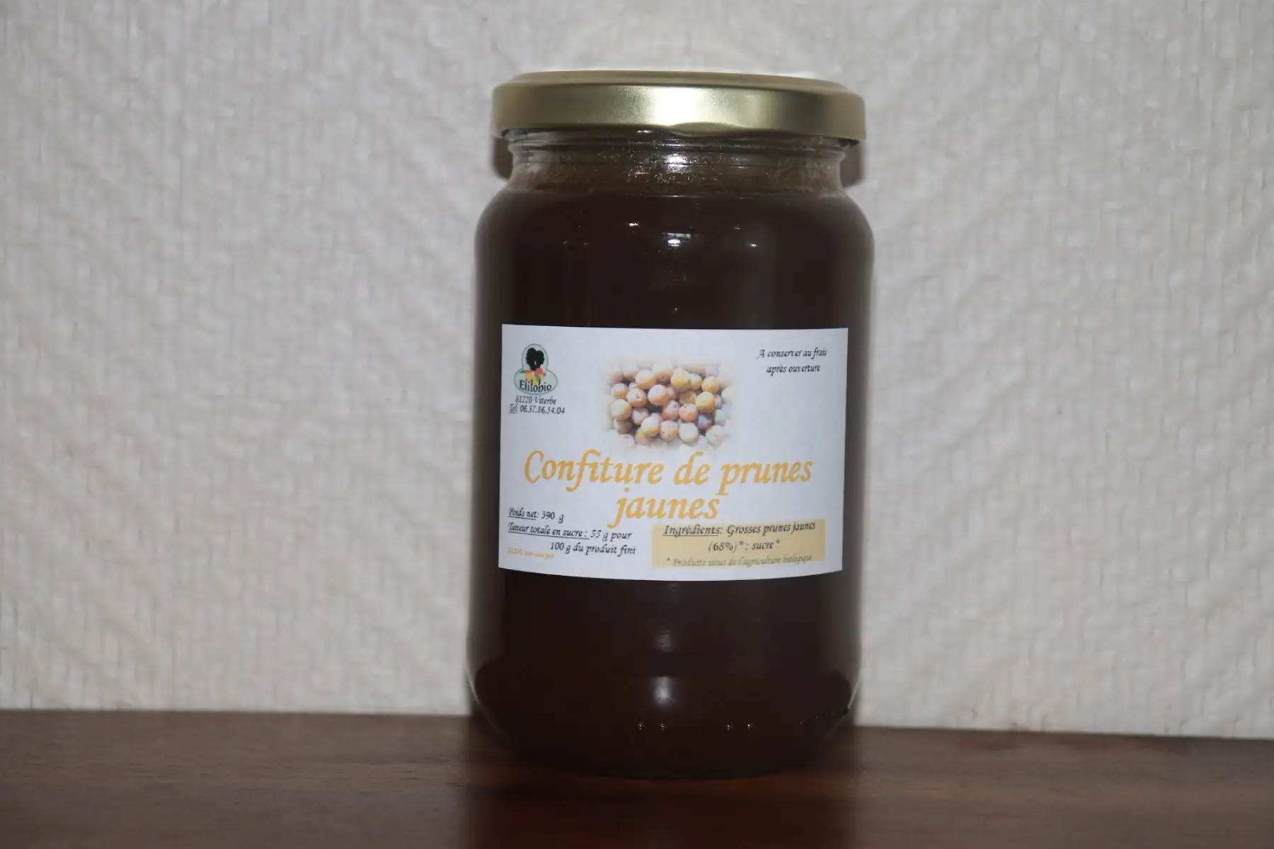 confiture de prunes jaunes
