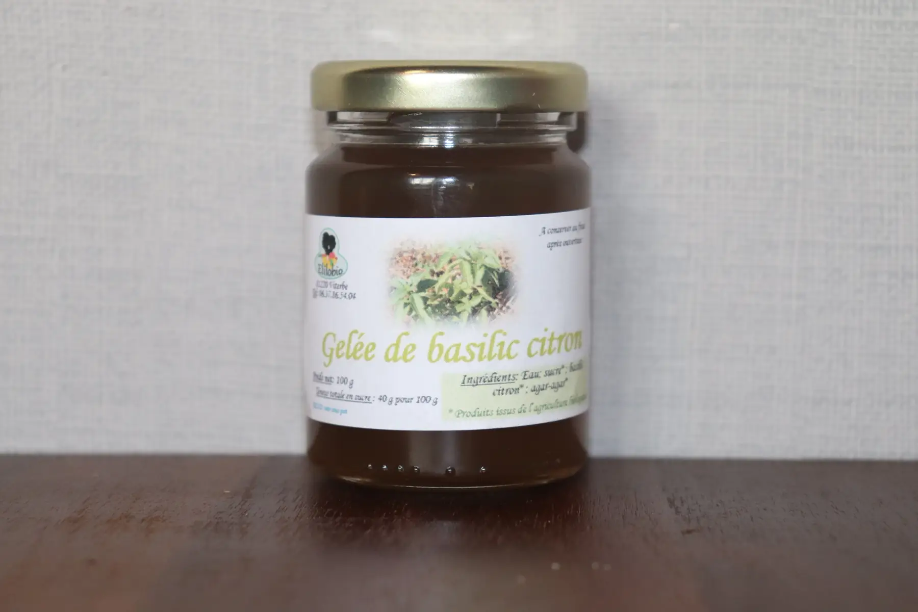 gelée de basilic citron