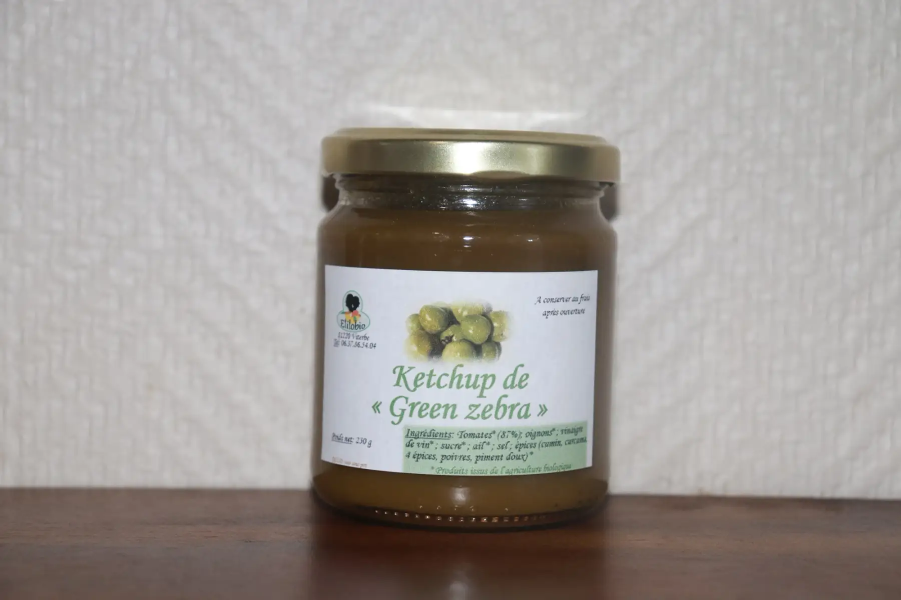 sauce ketchup de tomates green zebra