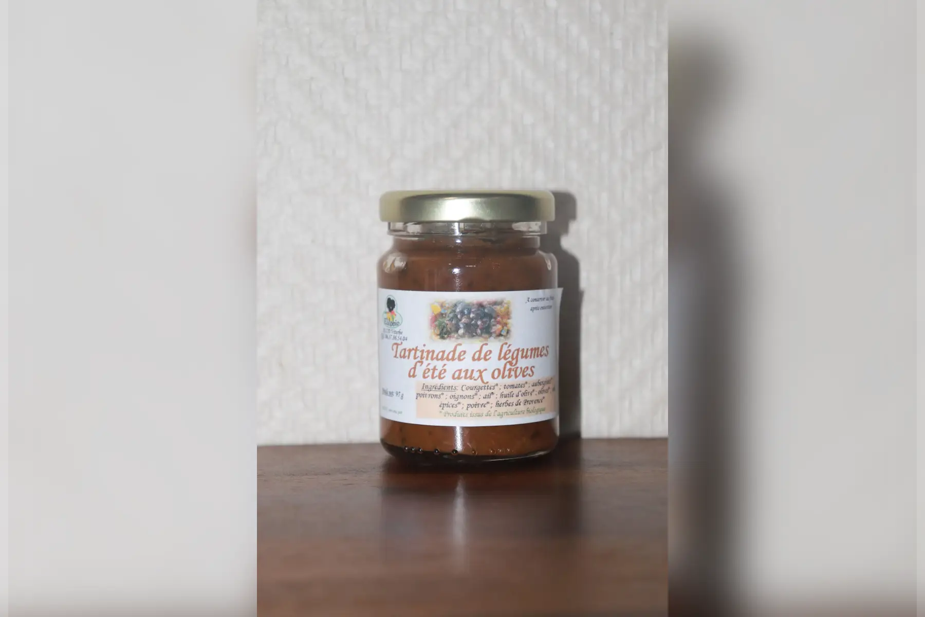 tartinade de légumes d'été aux olives