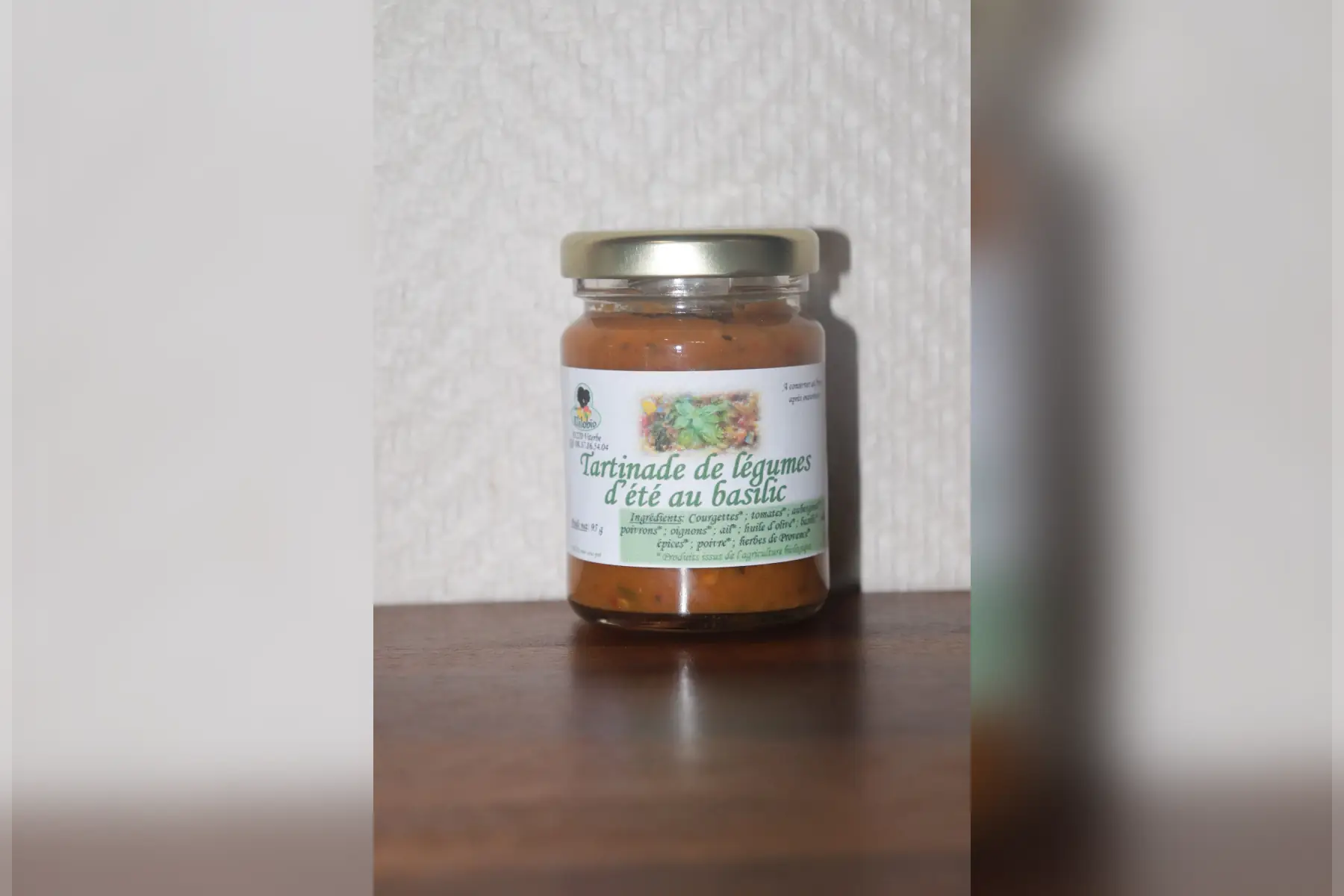 tartinade de légumes d'été au basilic