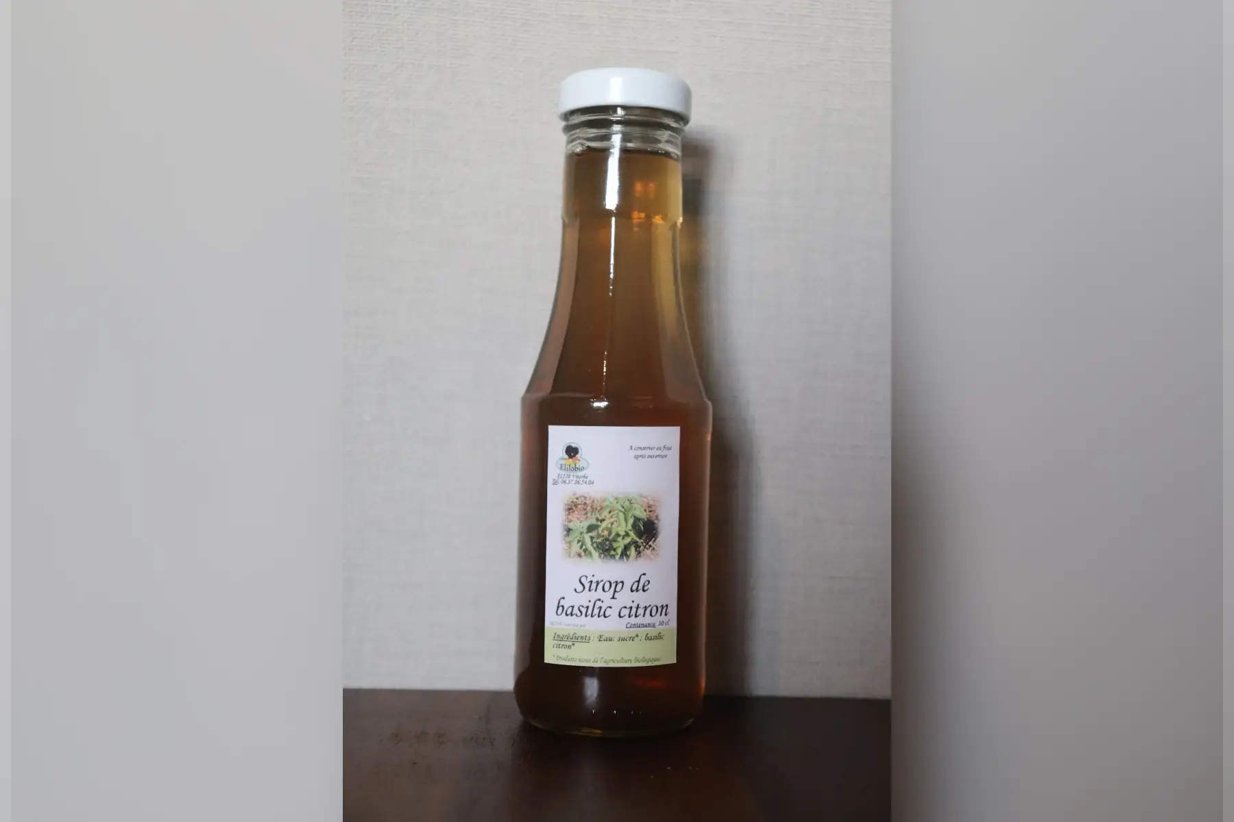 sirop de basilic citron