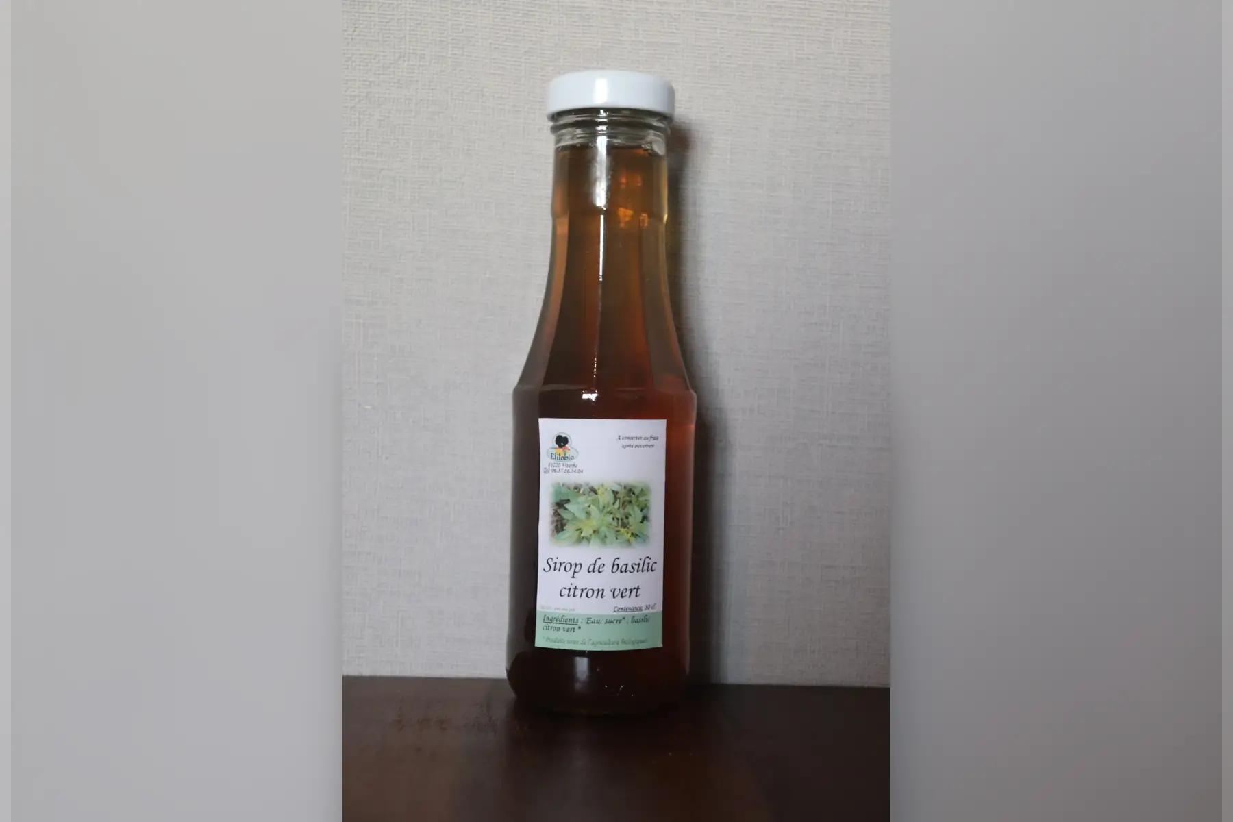 sirop de basilic citron vert