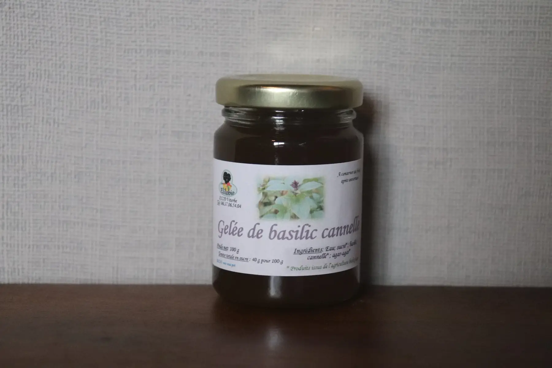 gelée de basilic cannelle