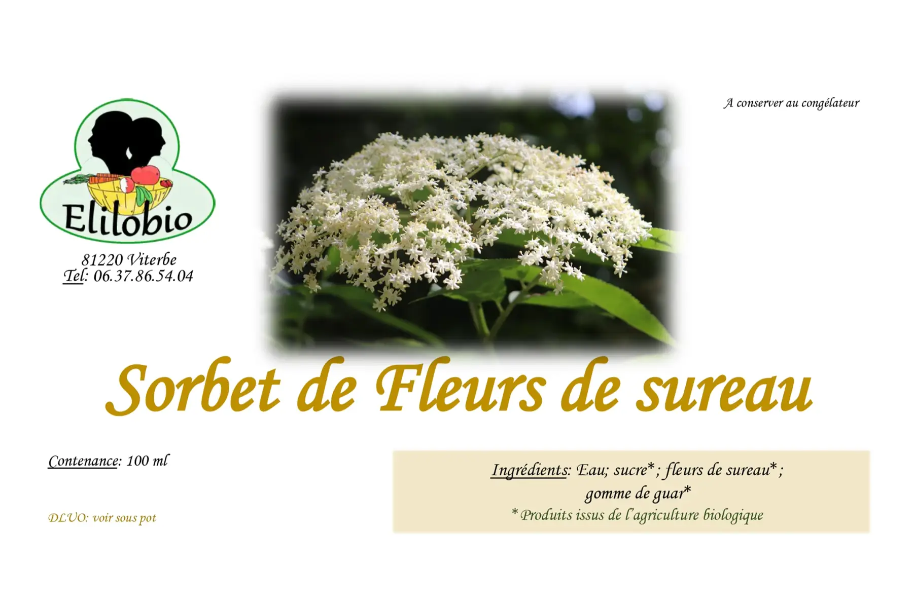 sorbet de fleur de sureau (Promotion)