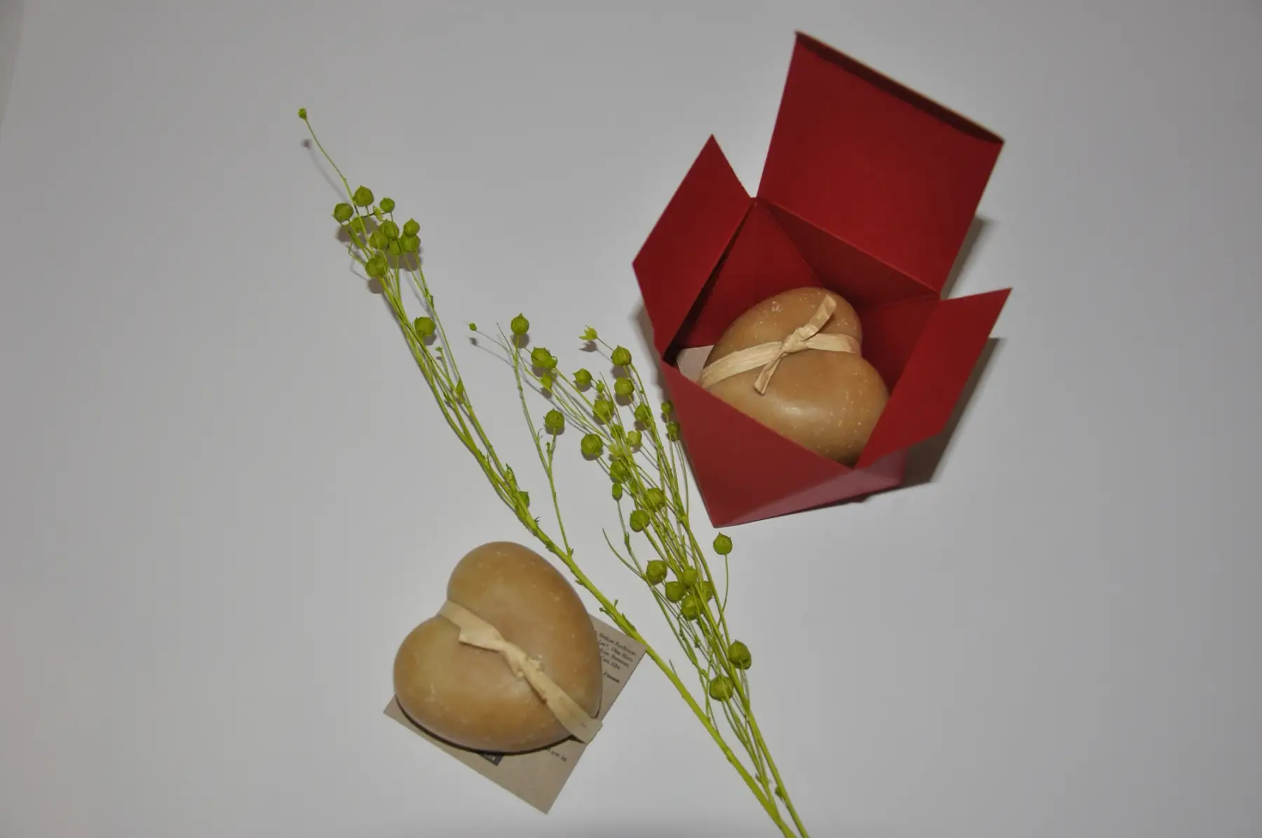 coffret savon gros coeur lait&miel