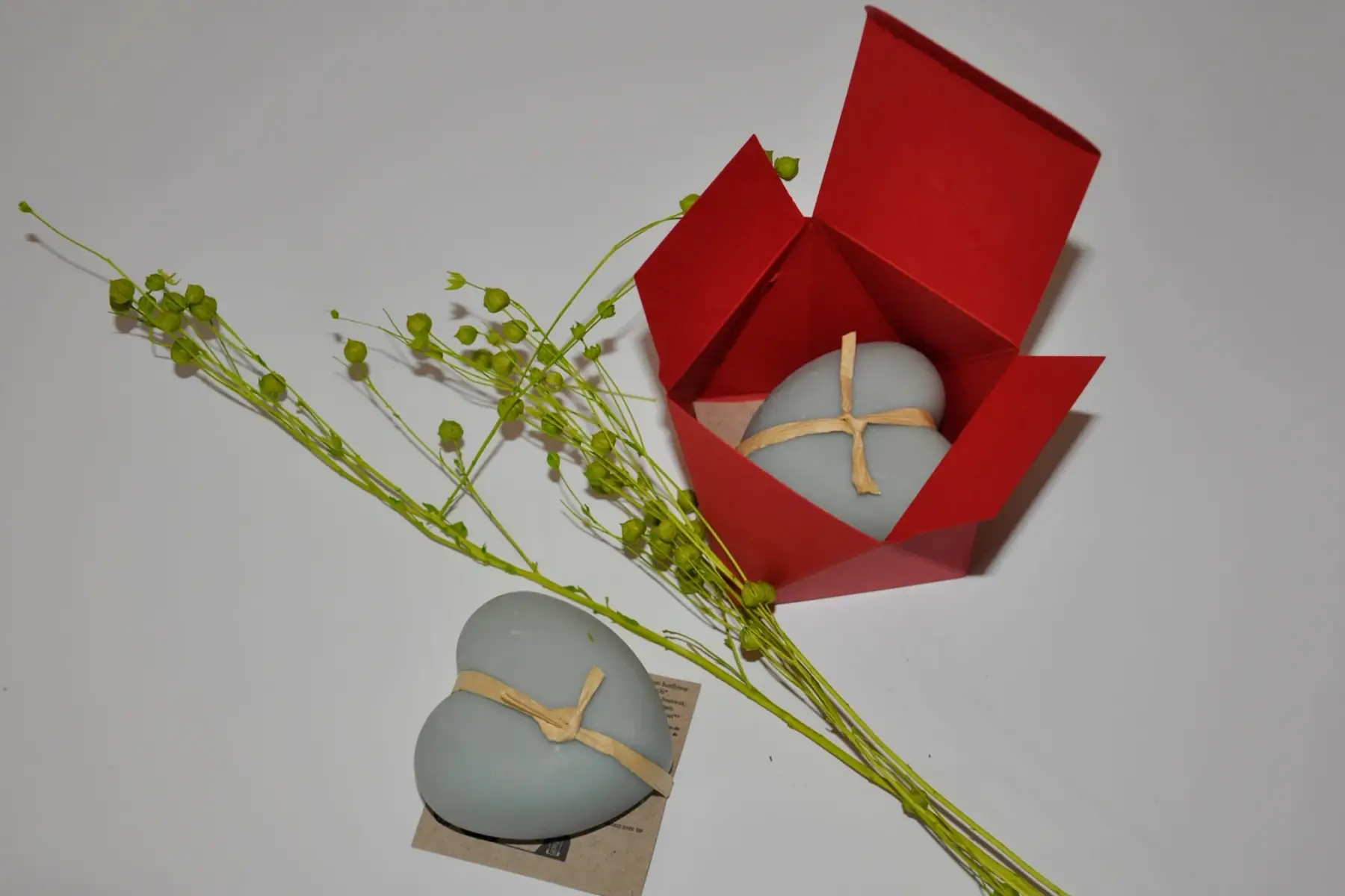 coffret savon gros coeur lavande