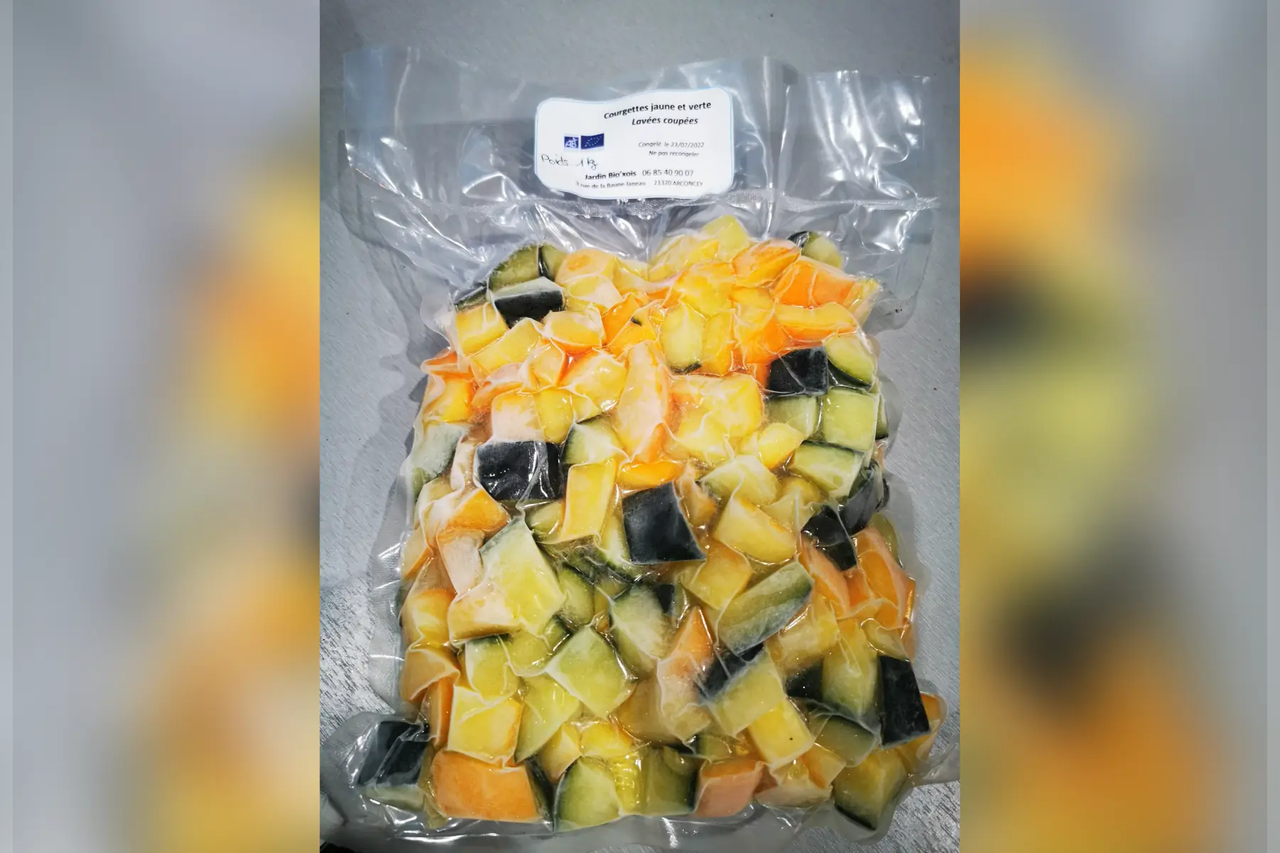 courgettes jaune et verte