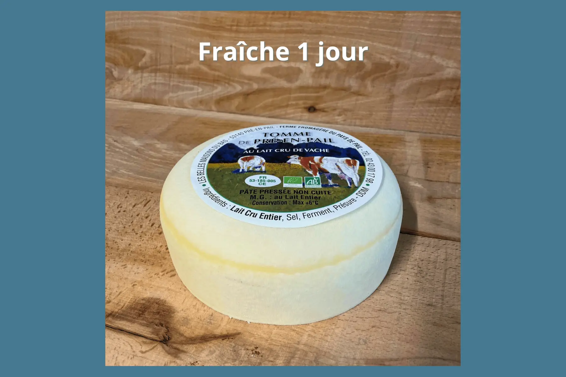 tomme fraîche 1 jour