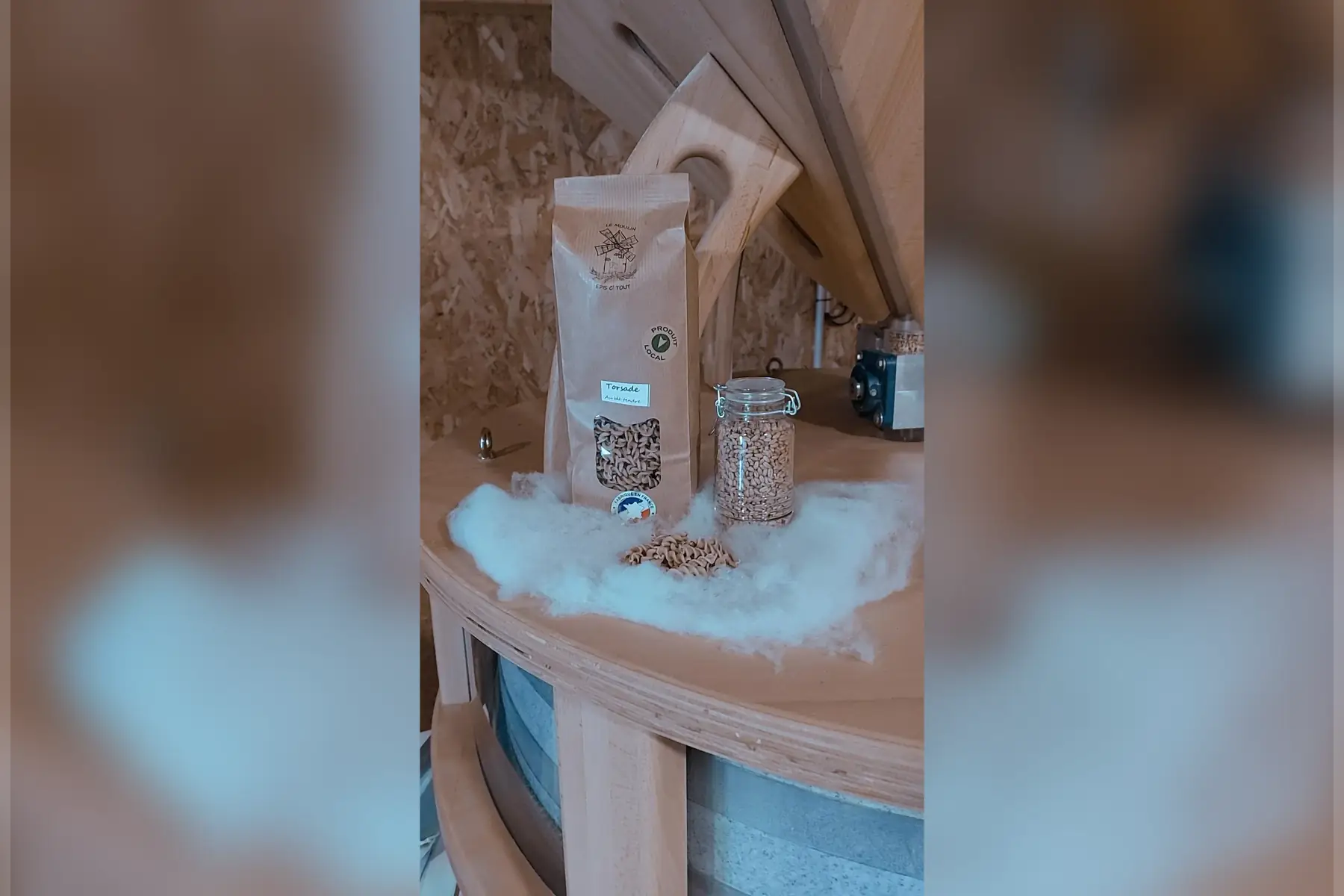 pâtes à base de blé tendre (farine t80) torsade